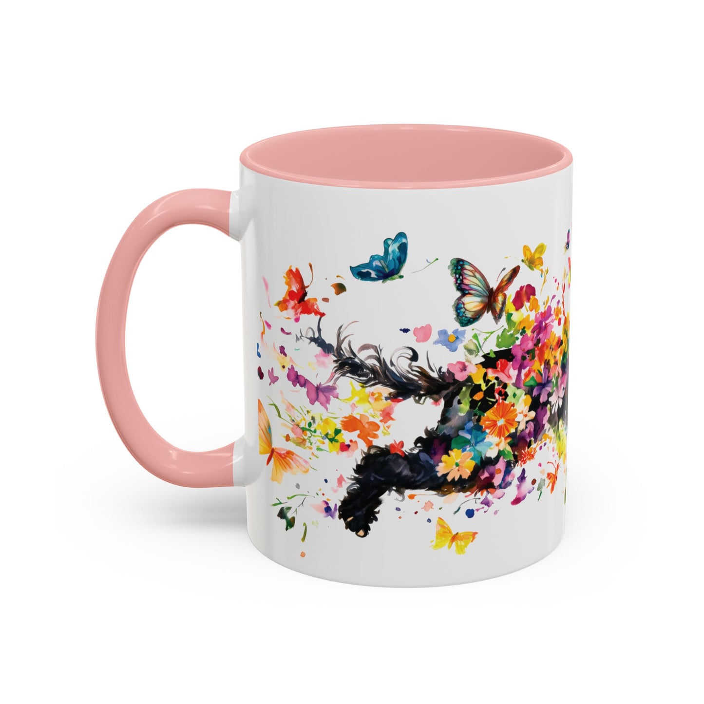 Poodle #2 Personalized Accent Mugs, 11oz