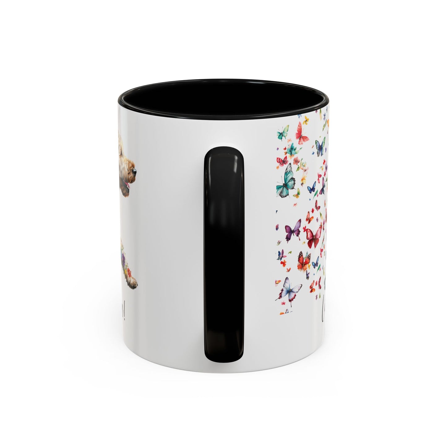 Labradoodle #3 “Live like the gate was left open" Accent Mugs, 11oz