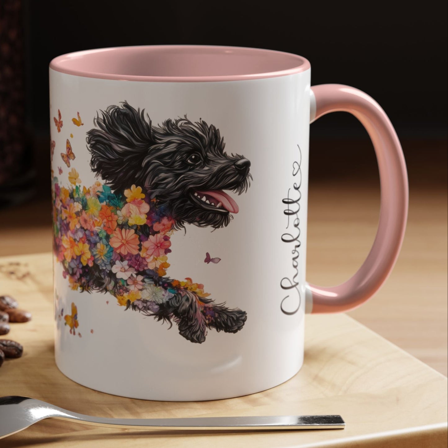 Cavoodle/Cavapoo #2 Personalized Accent Mugs, 11oz