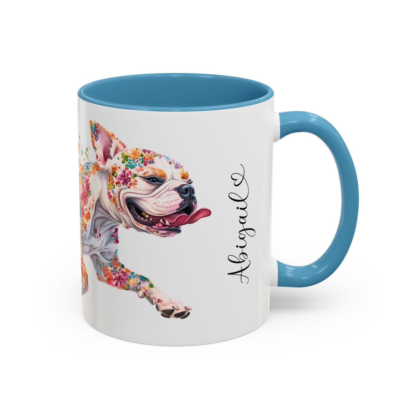 American Bulldog Personalized Accent Mugs, 11oz