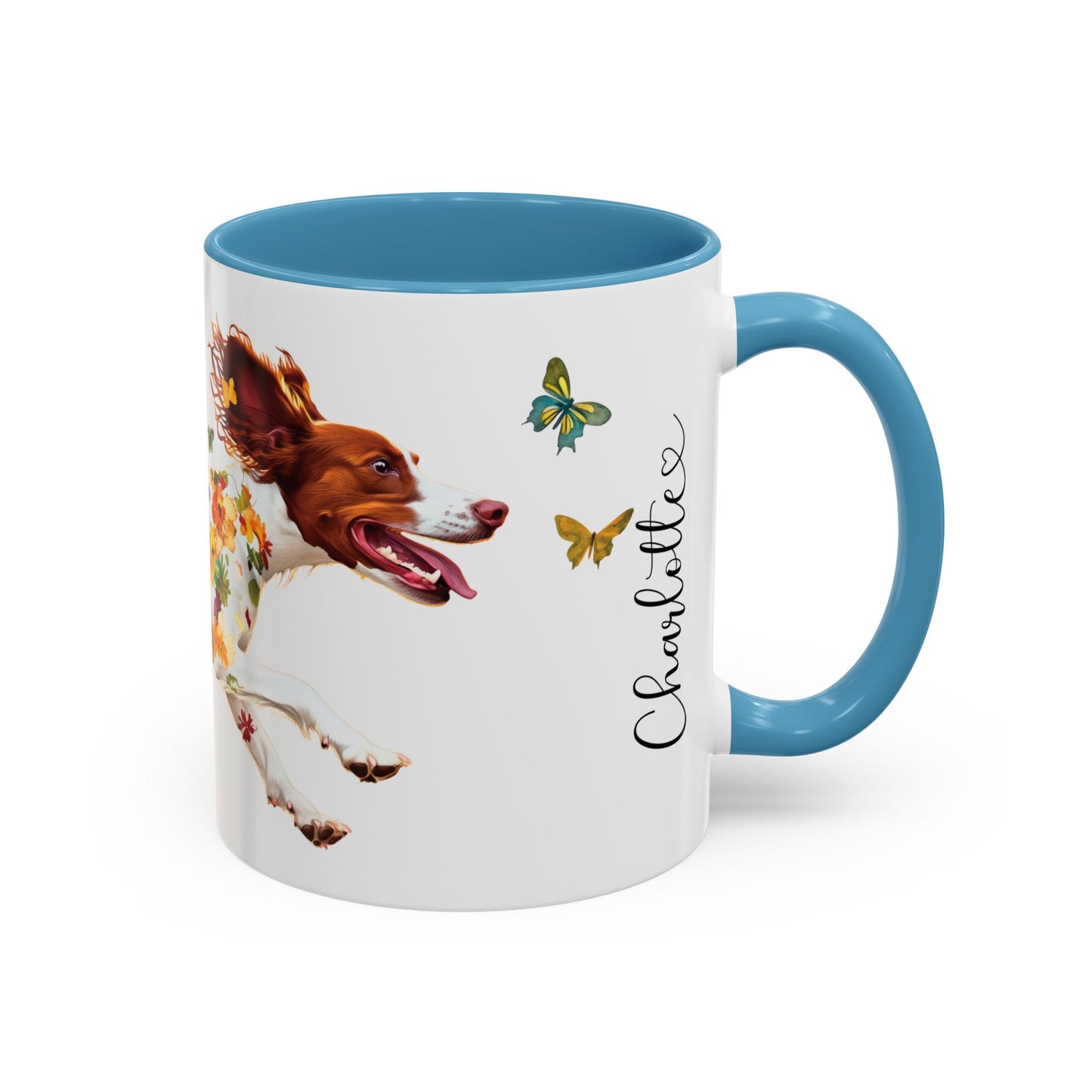 American Brittany #1 Personalized Accent Mugs, 11oz