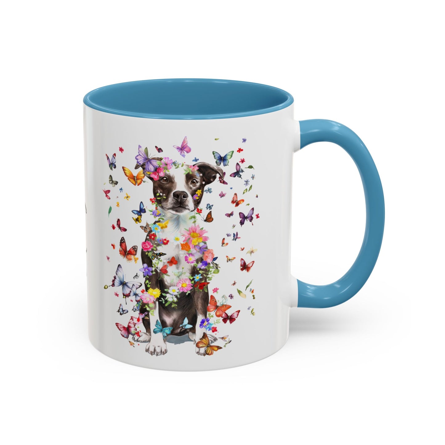 Box Terrier Personalized Colorful Accent Mugs, 11oz
