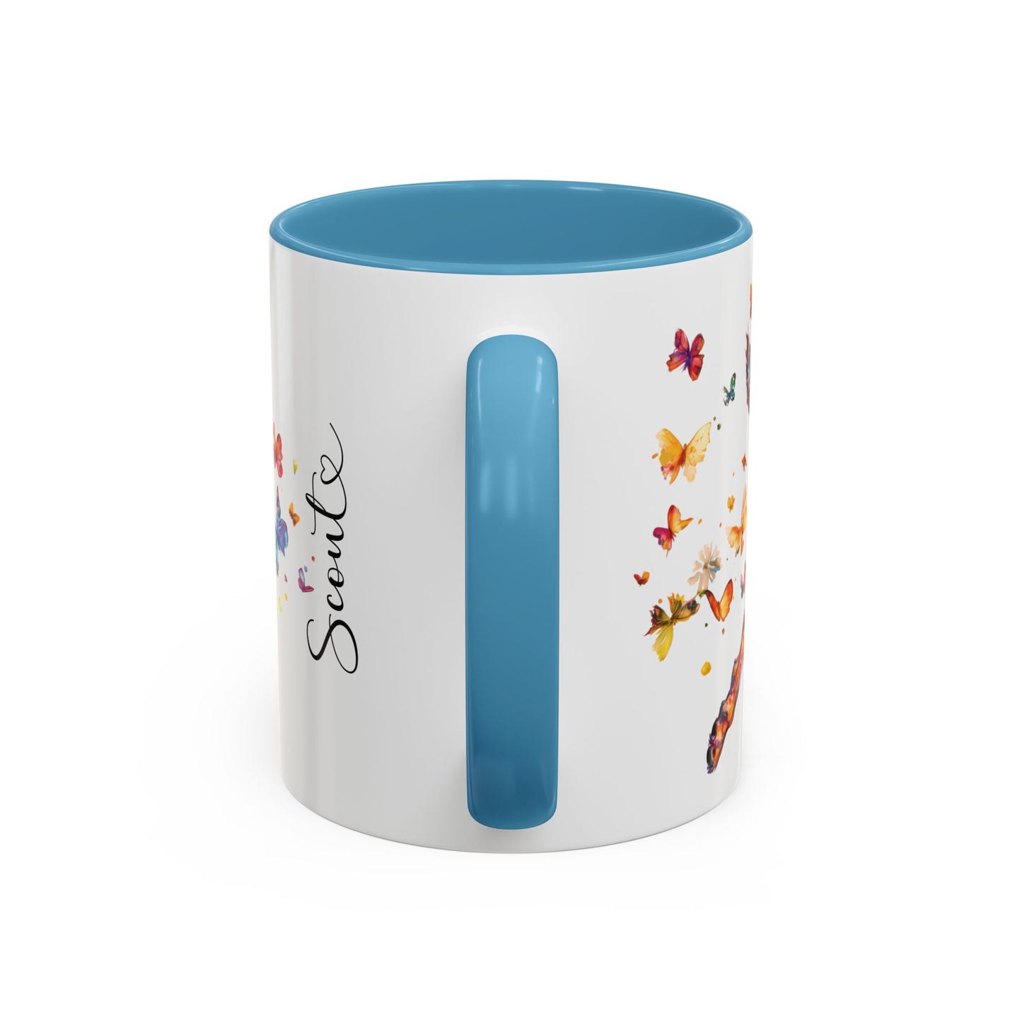 Dutch Shepherd Personalized Accent Mugs, 11oz
