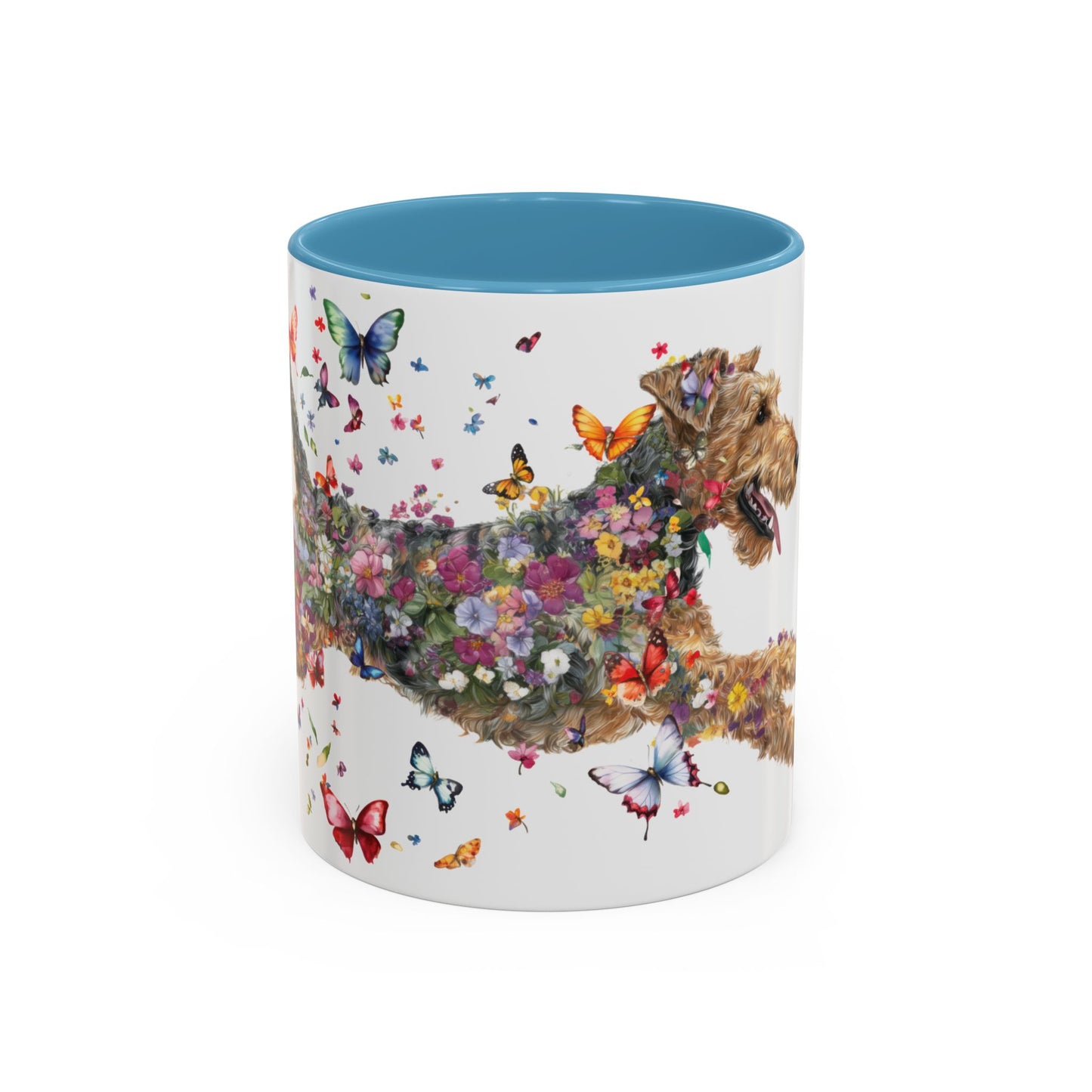 Airedale Terrier Personalized Accent Mugs, 11oz