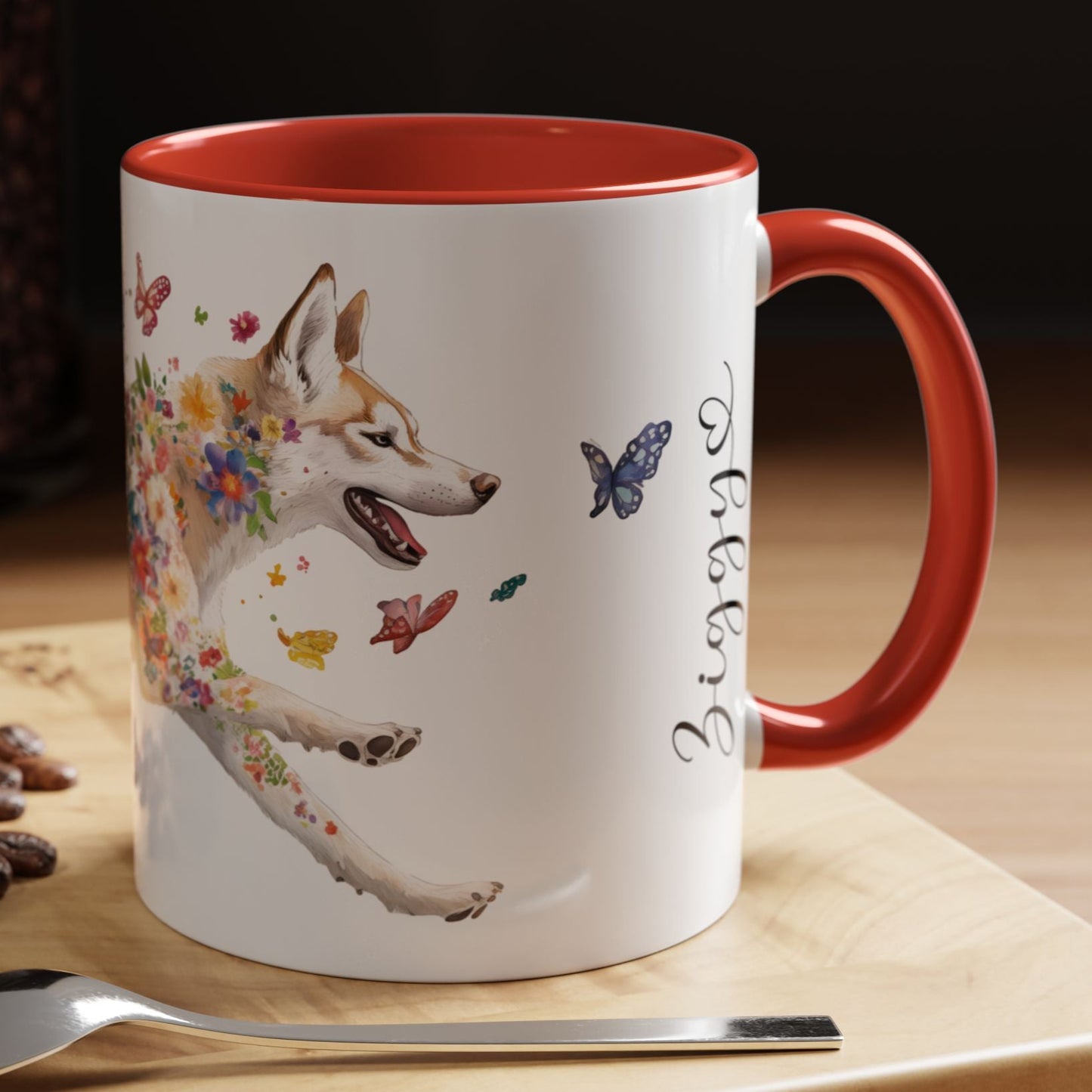 Husky #1 Personalized Accent Mugs, 11oz