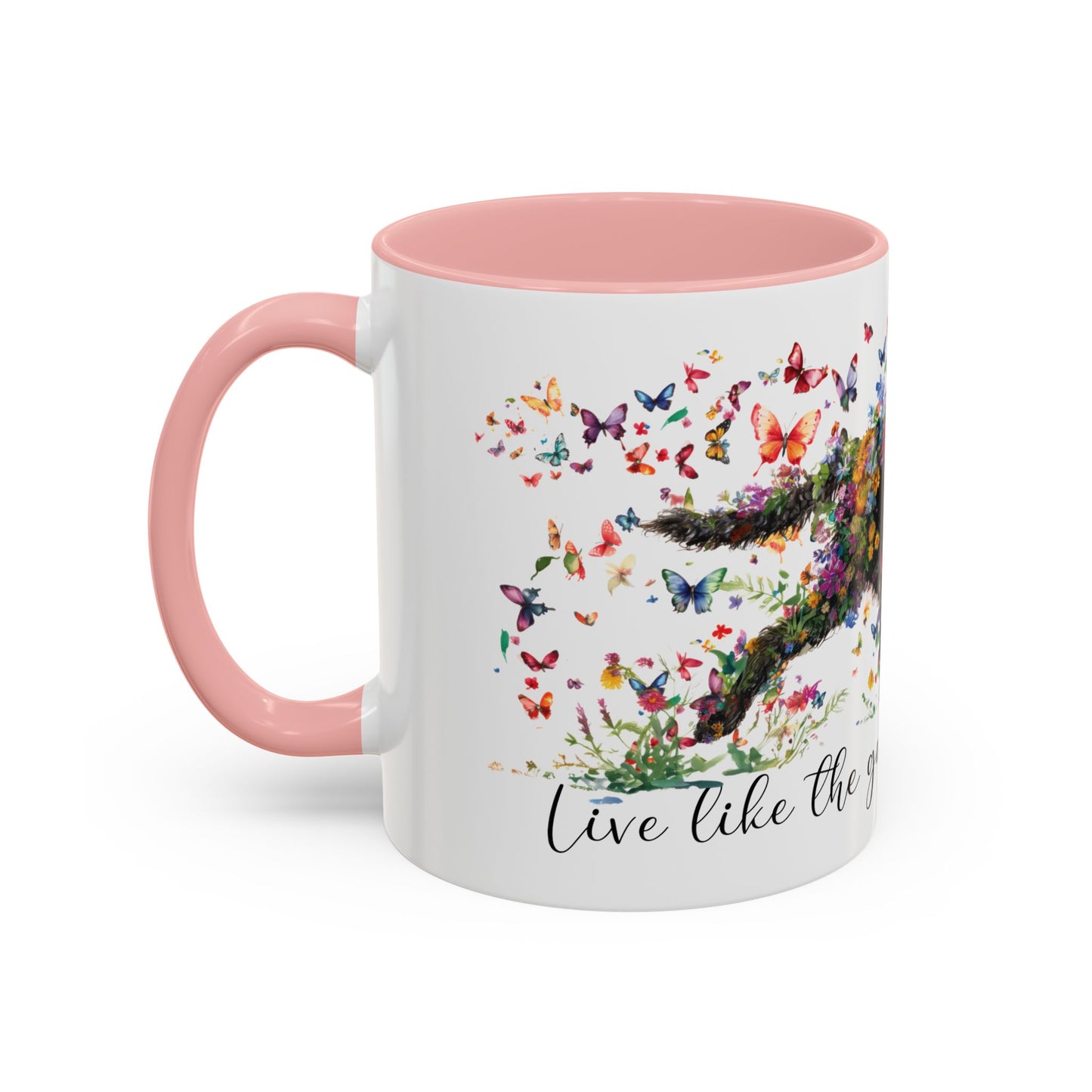 Curly Coated Retriever #2 “Live like the gate was left open" Accent Mugs, 11oz