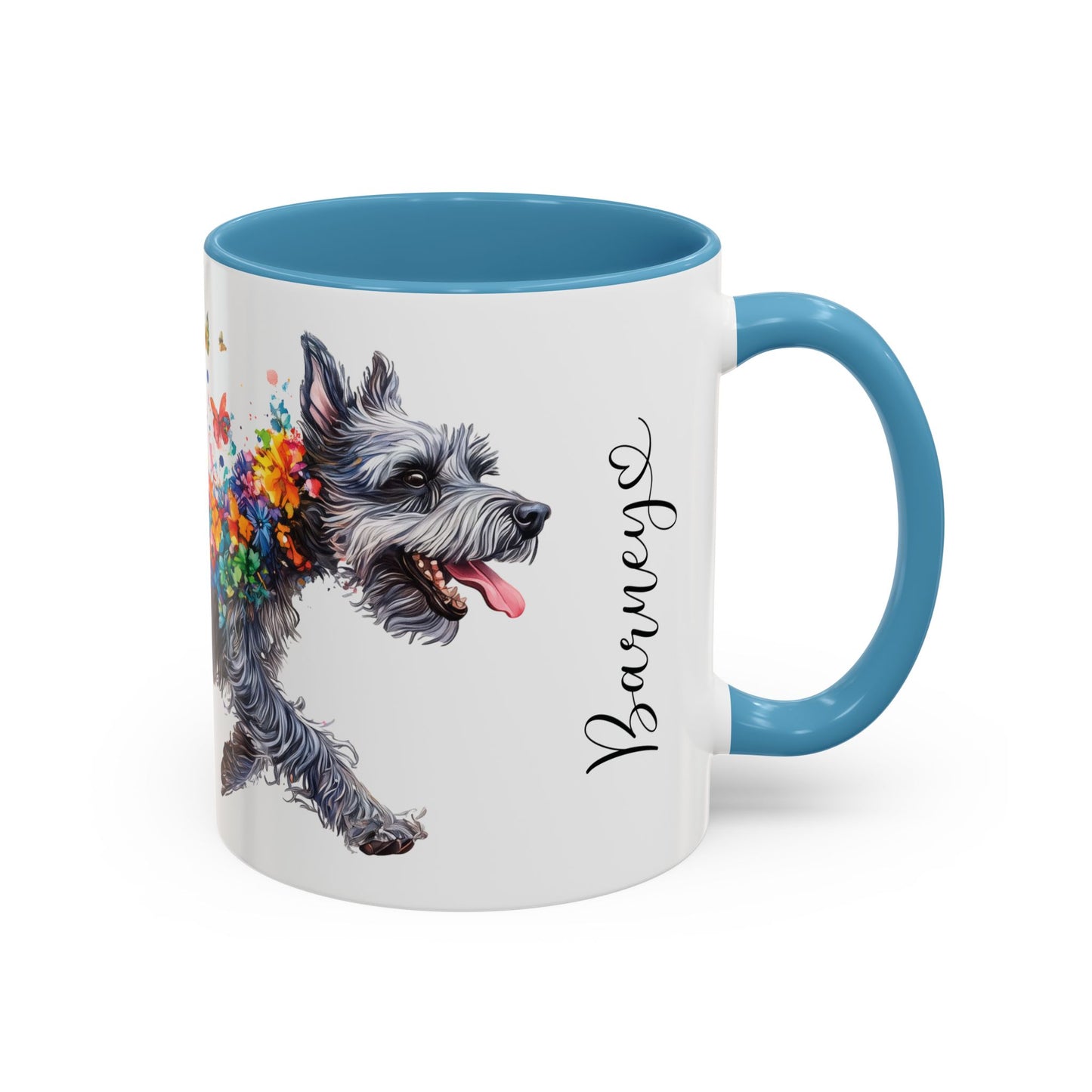 Schnauzer Personalized Accent Mugs, 11oz