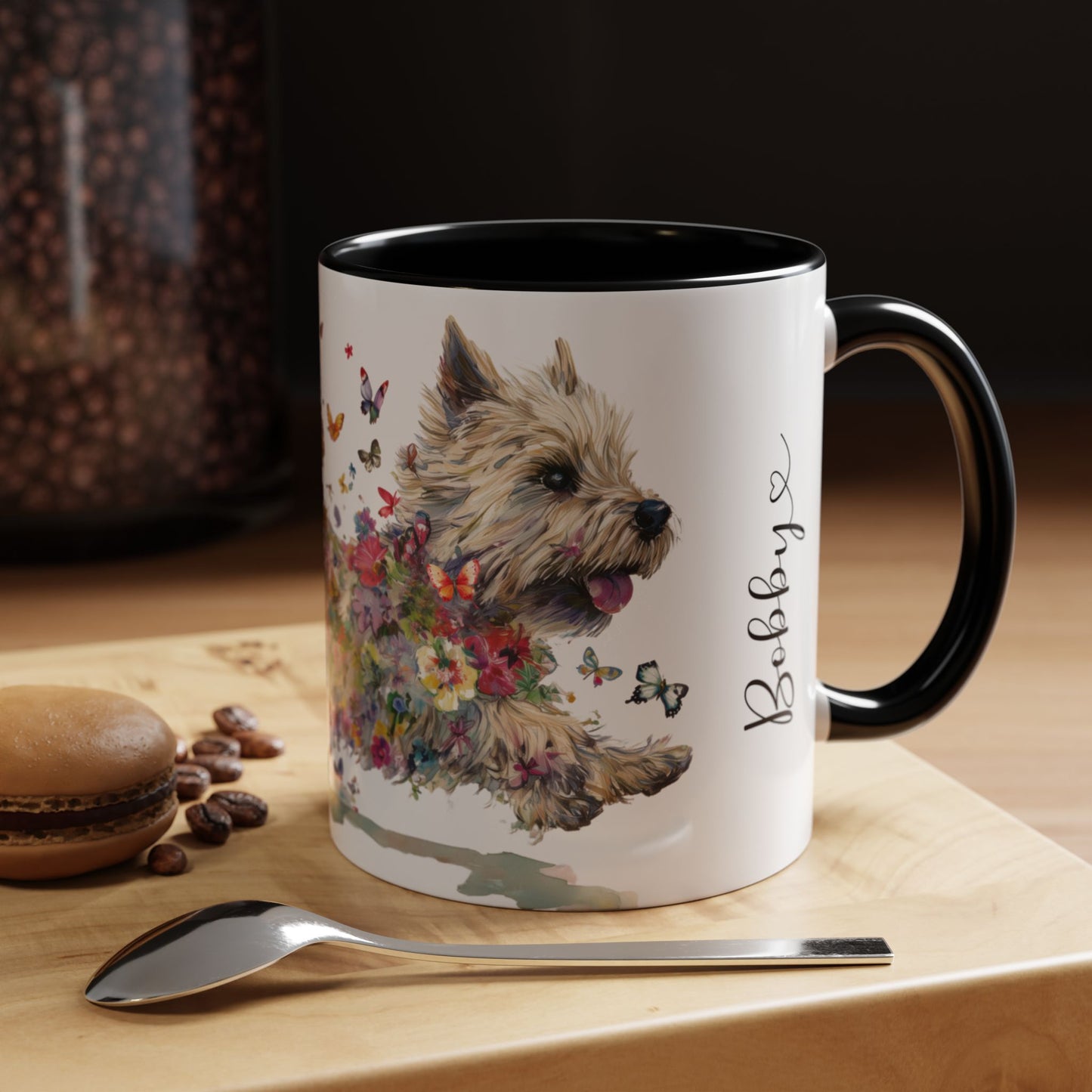 Cairn Terrier #1 Personalized Accent Mugs, 11oz
