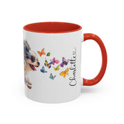 Peekingese #2 Personalized Accent Mugs, 11oz