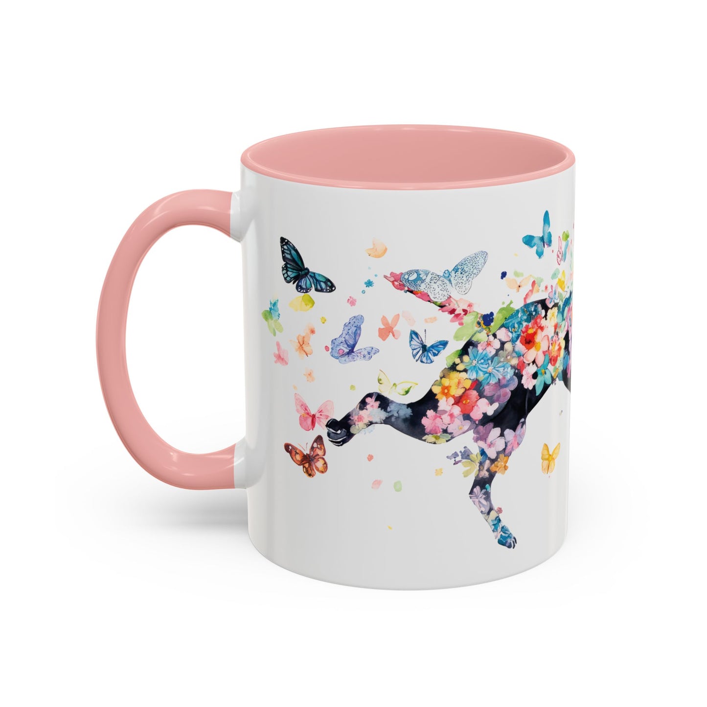 Black Boxer Personalized Accent Mugs, 11oz