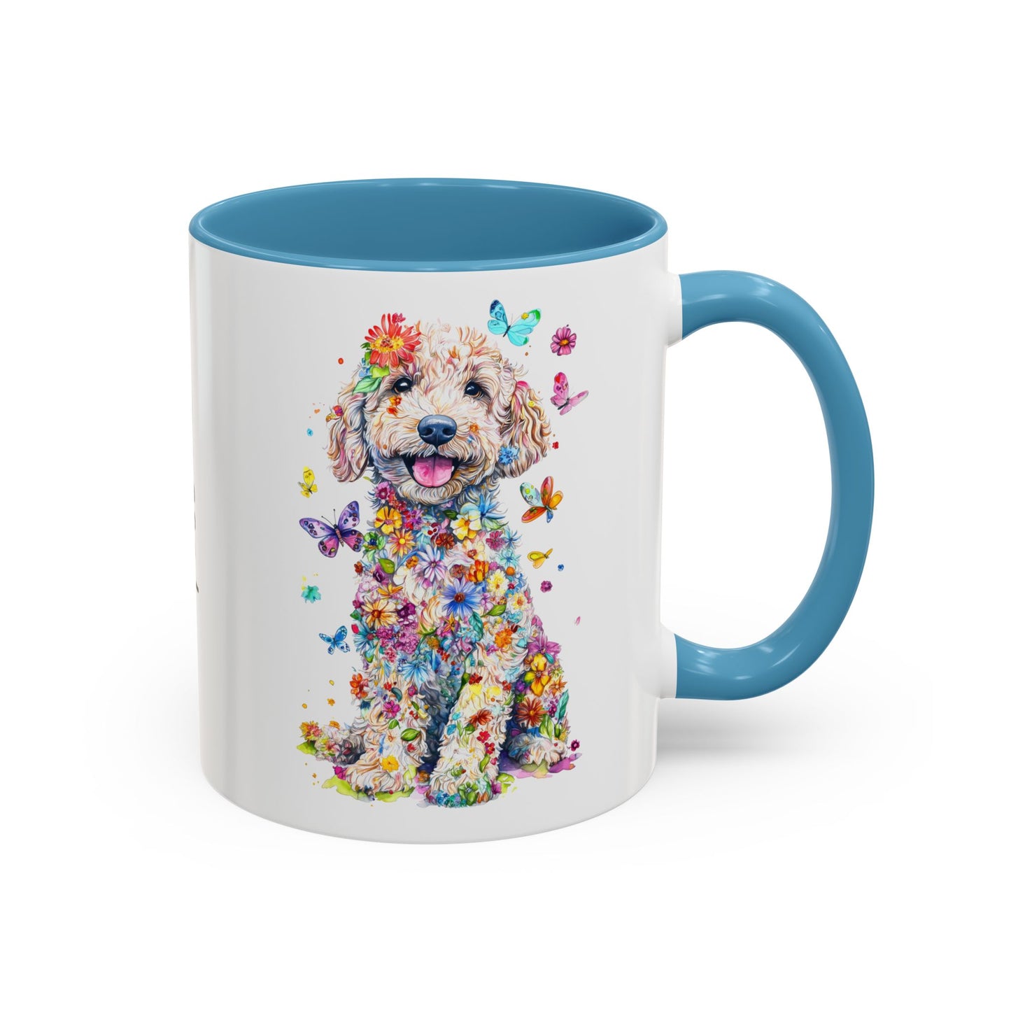 Golden Doodle / Groodle Personalized Colorful Accent Mugs, 11oz