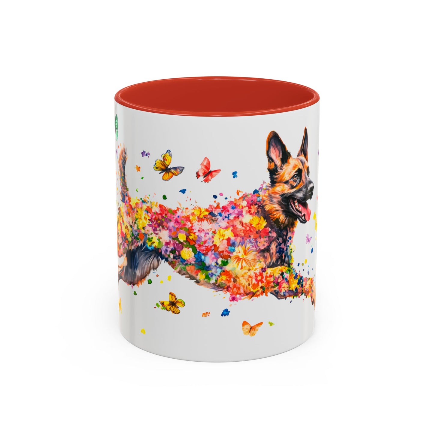 Dutch Shepherd Personalized Colorful Accent Mugs, 11oz