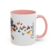 Peekingese #2 Personalized Accent Mugs, 11oz