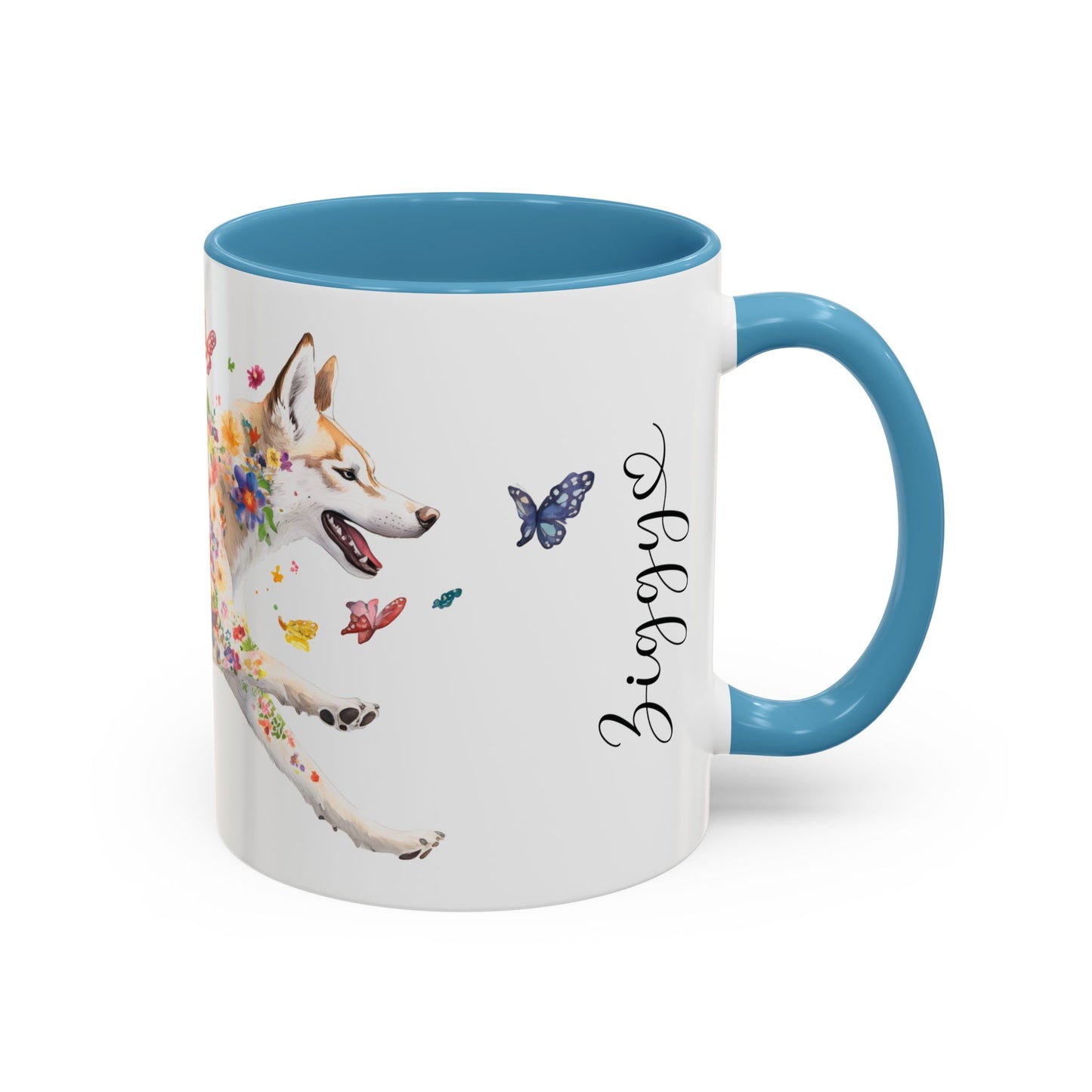 Husky #1 Personalized Accent Mugs, 11oz