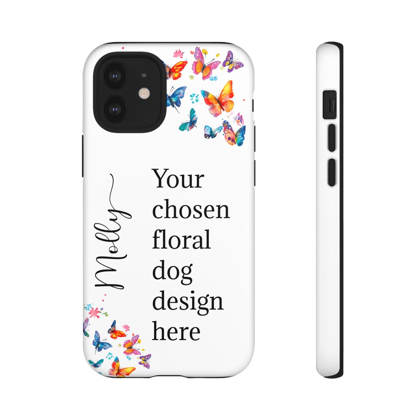 Phone Case, Personalized from ANY OF OUR DESIGNS - White case