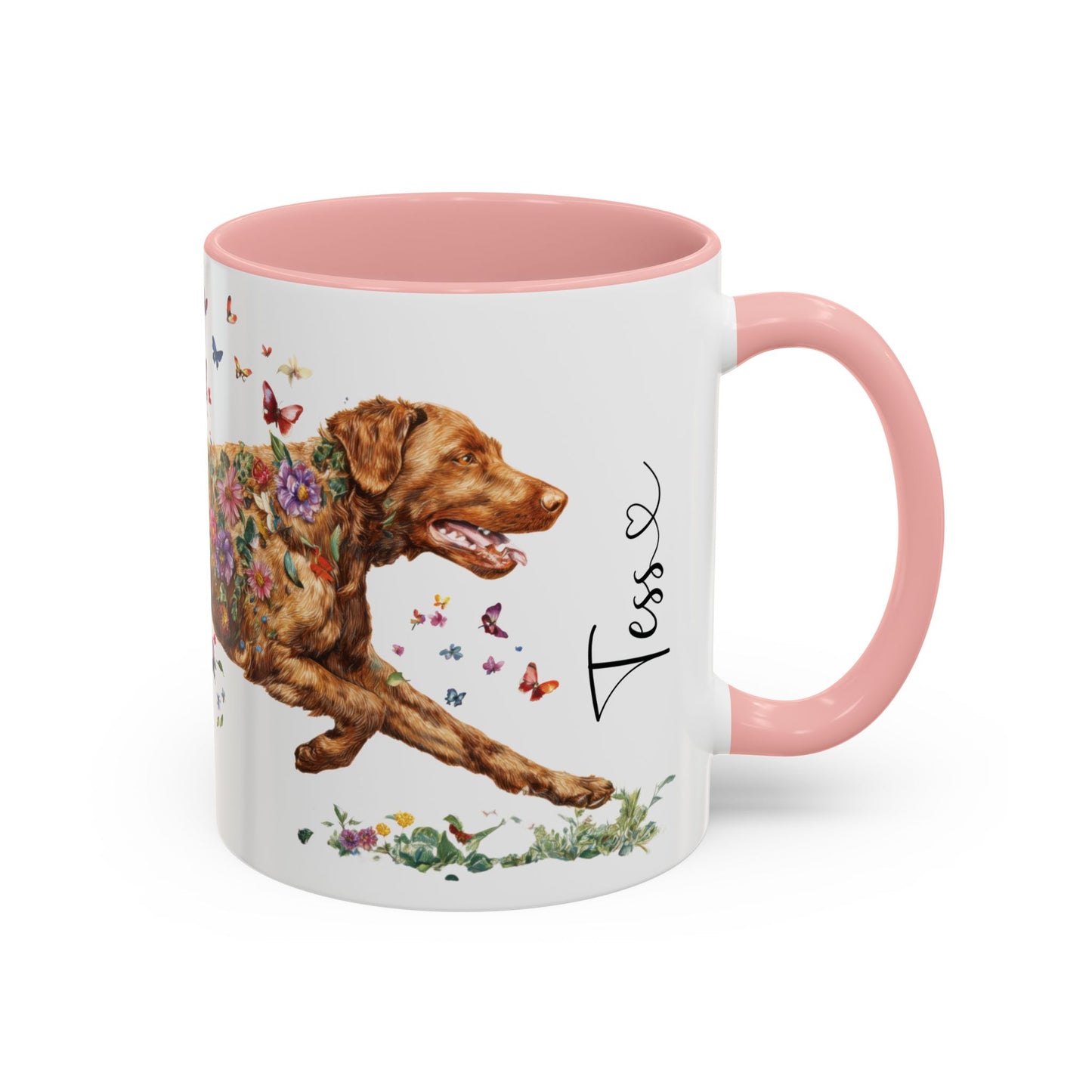 Chesapeke Bay Retriever Personalized Accent Mugs, 11oz