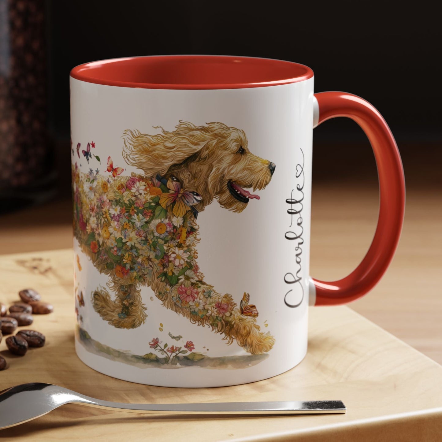 Golden Doodle/Groodle #3 Retriever Personalized Accent Mugs, 11oz