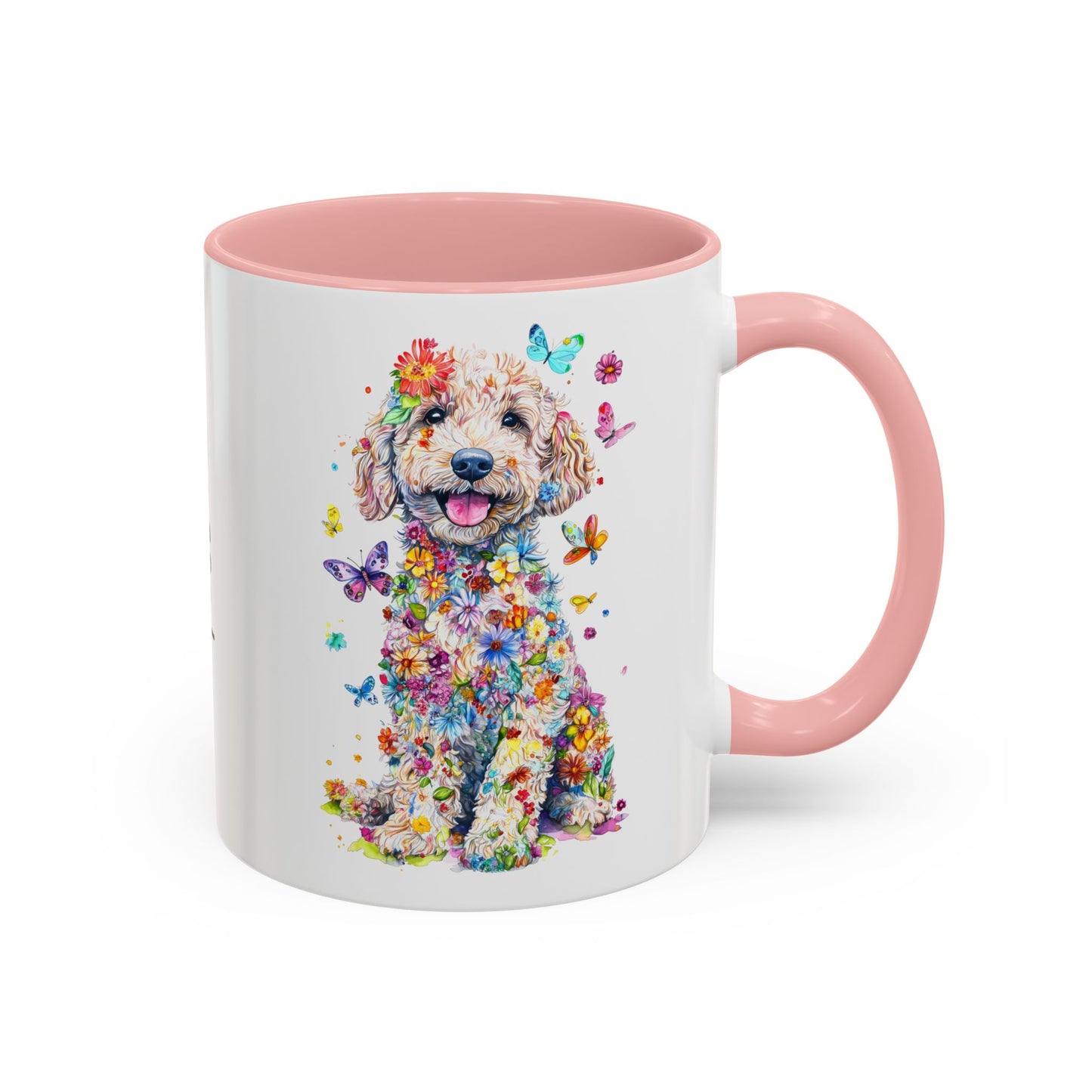 Golden Doodle / Groodle Personalized Colorful Accent Mugs, 11oz