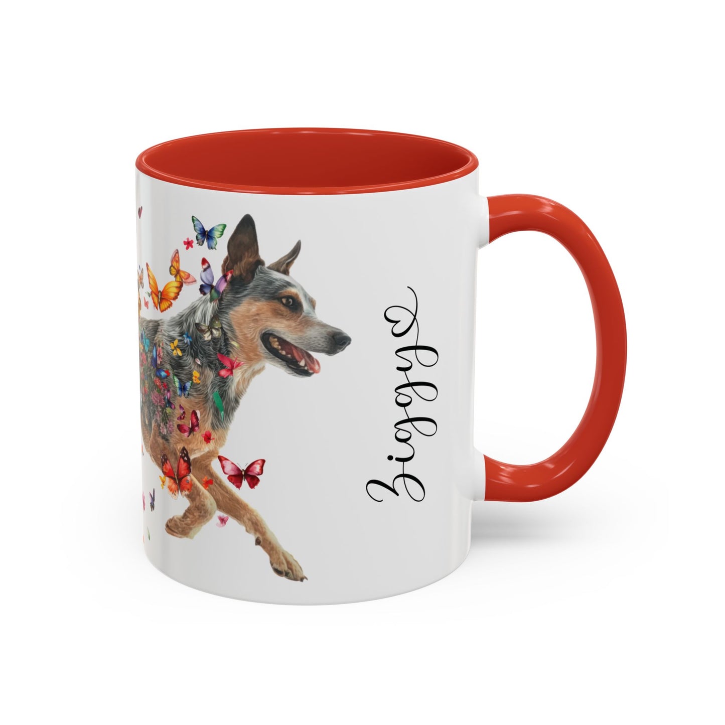 Blue Heeler Personalized Accent Mugs, 11oz