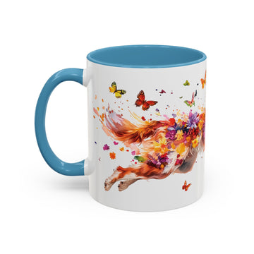 Border Collie Red Merle, Personalized Accent Mugs, 11oz