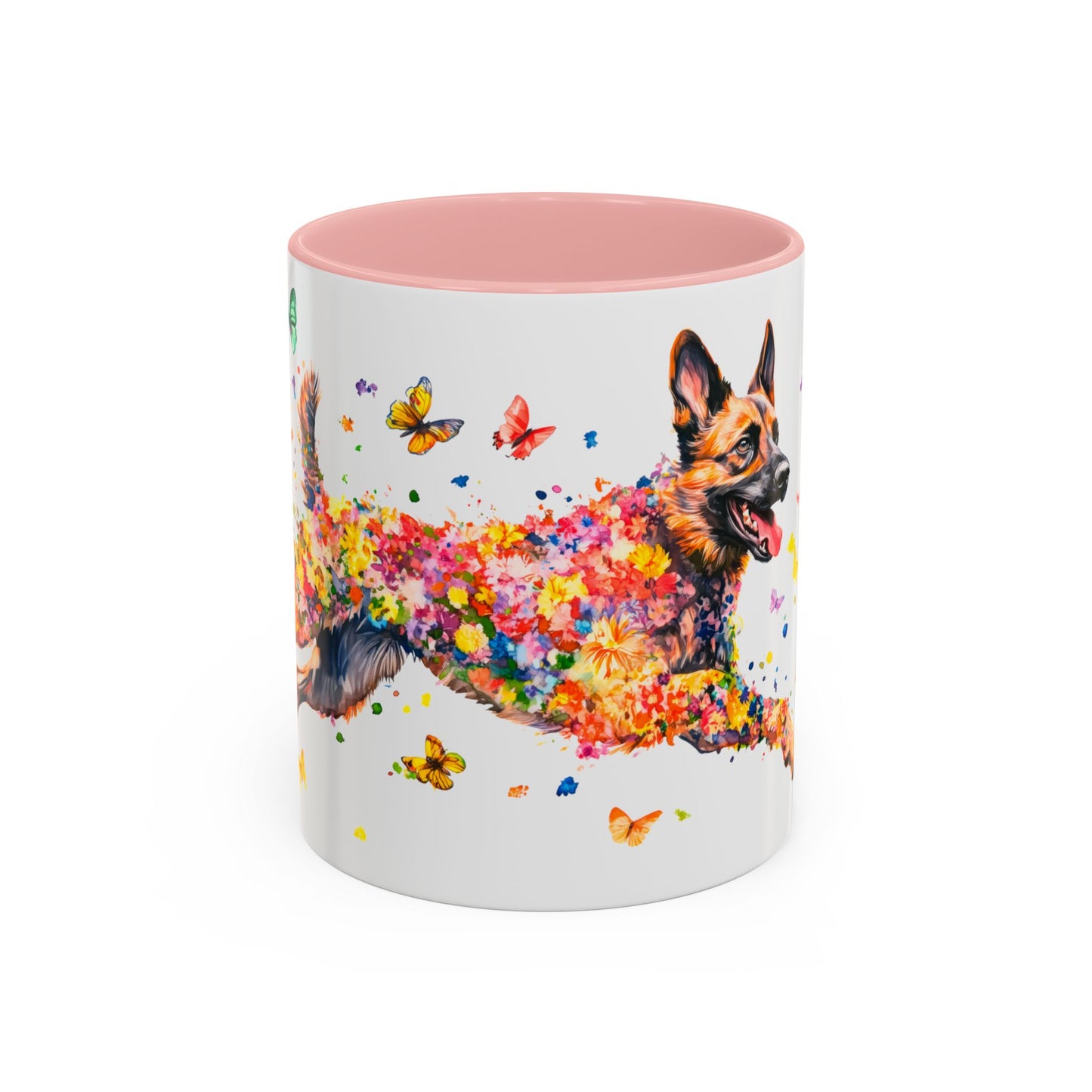 Dutch Shepherd Personalized Colorful Accent Mugs, 11oz
