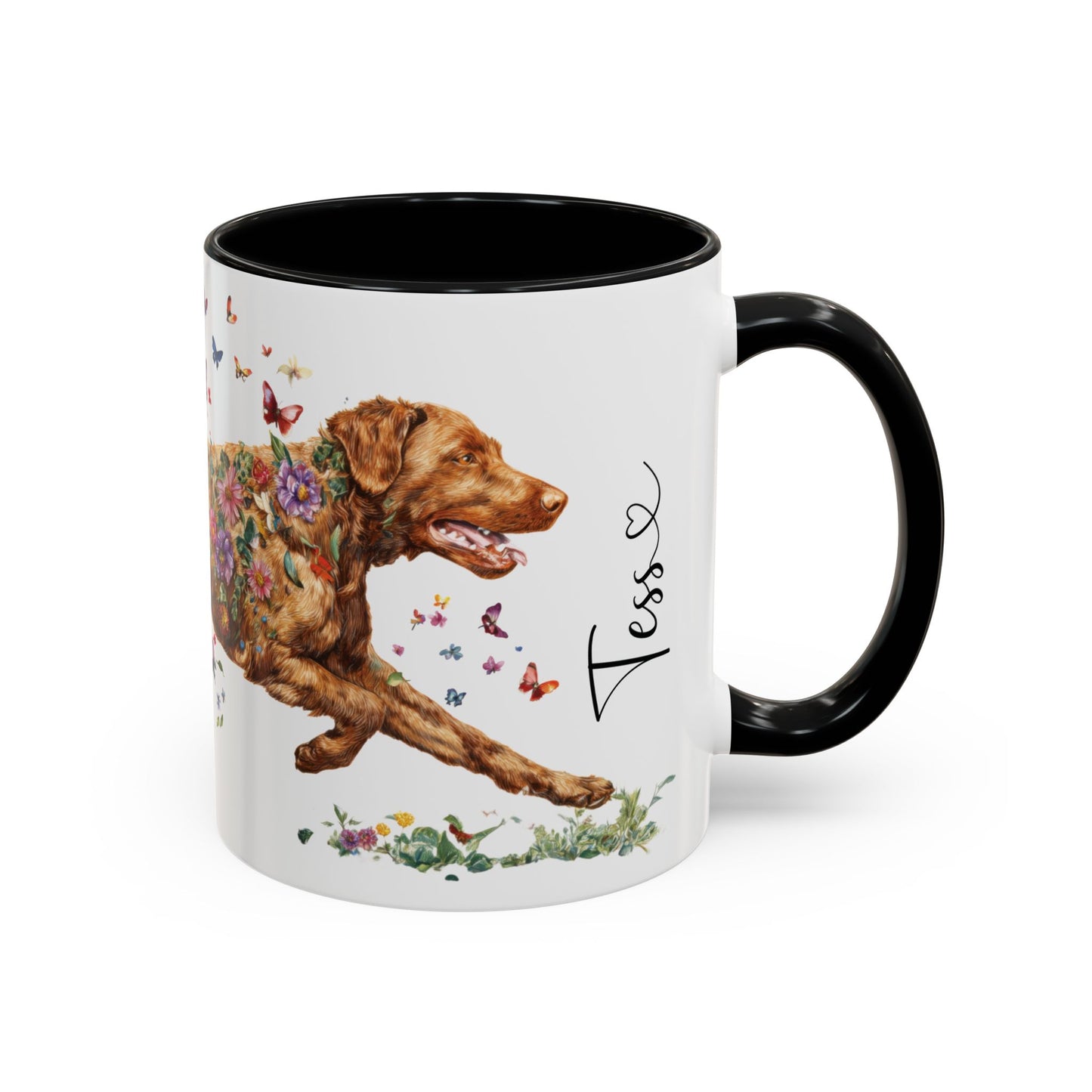 Chesapeke Bay Retriever Personalized Accent Mugs, 11oz