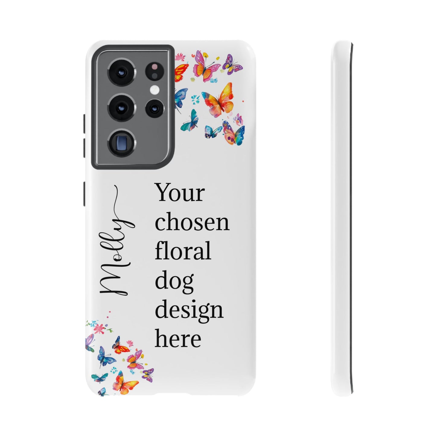 Phone Case, Personalized from ANY OF OUR DESIGNS - White case