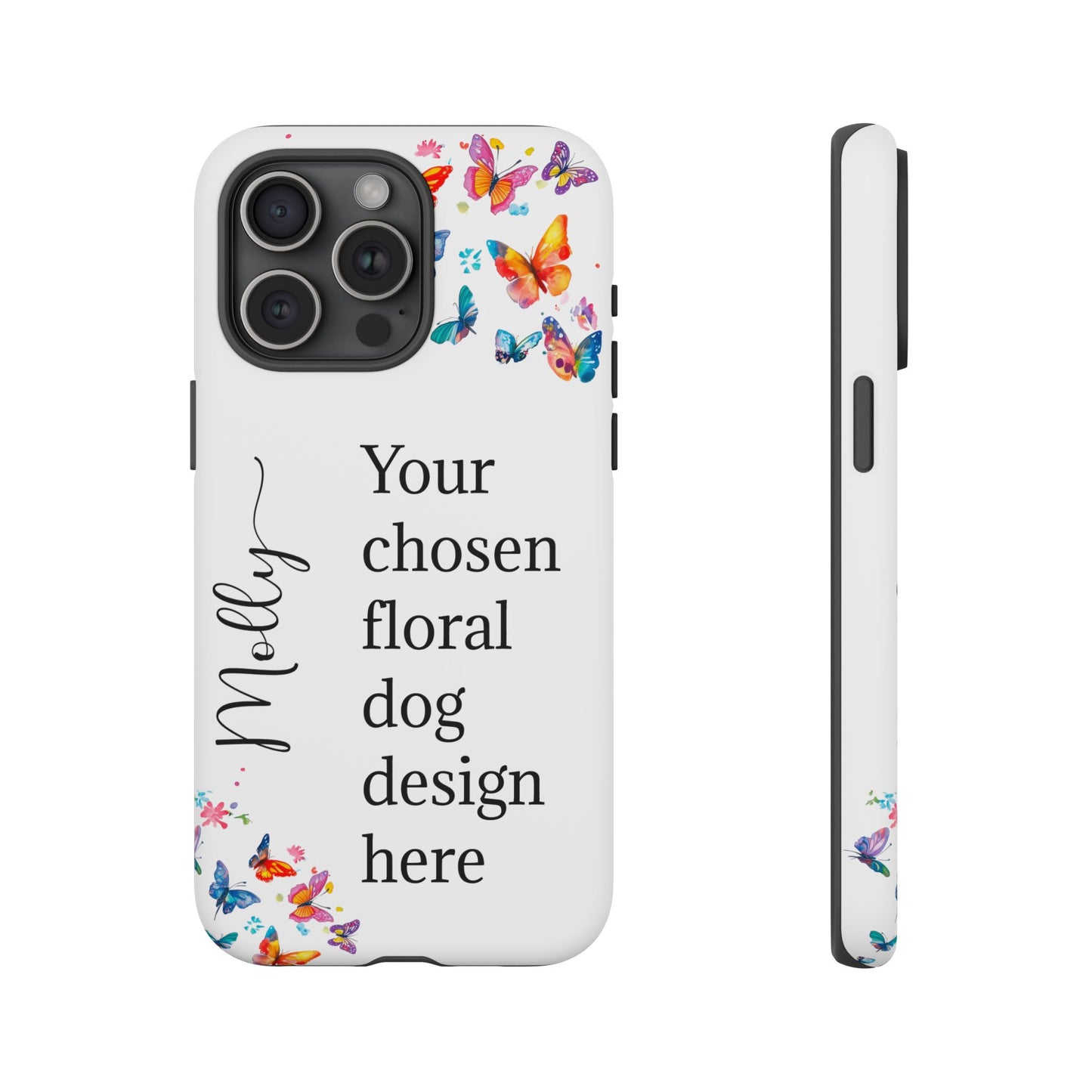 Phone Case, Personalized from ANY OF OUR DESIGNS - White case