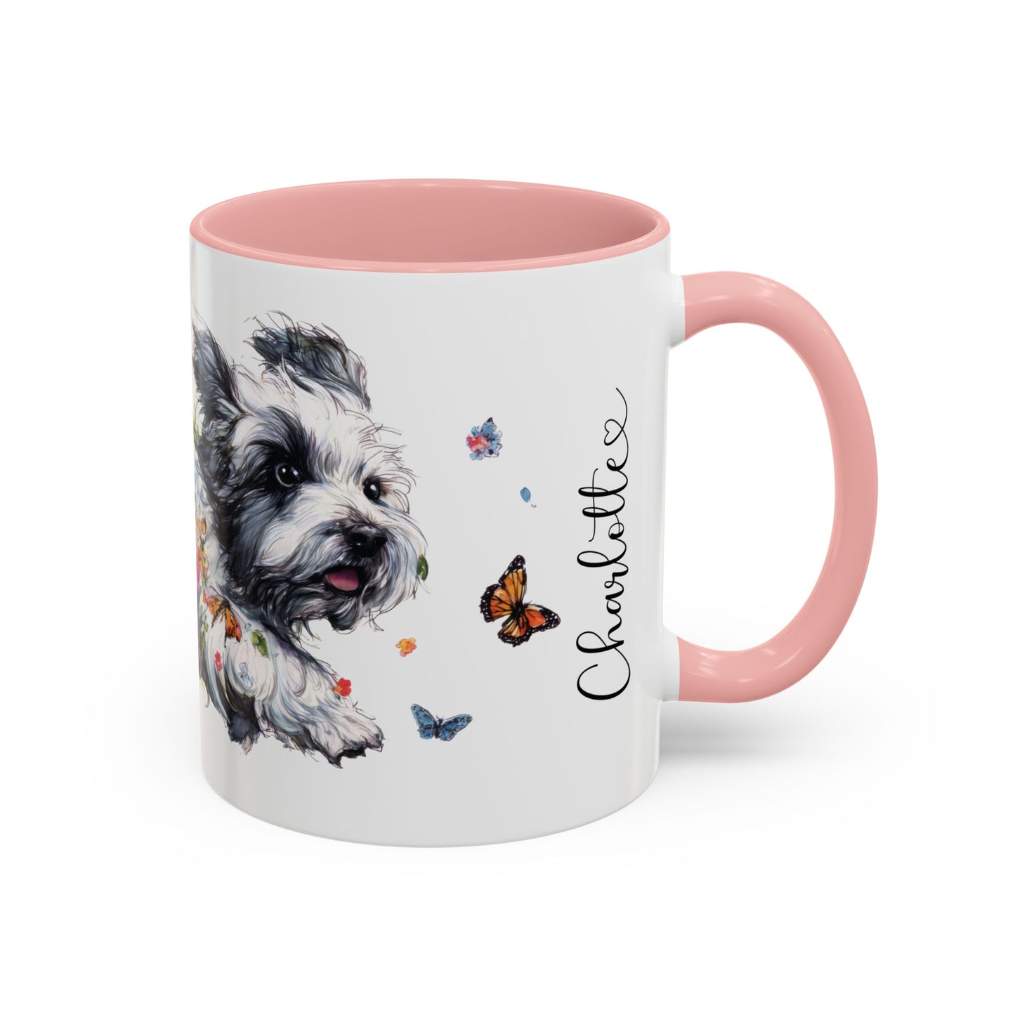 Coton De Tulear Personalized Accent Mugs, 11oz