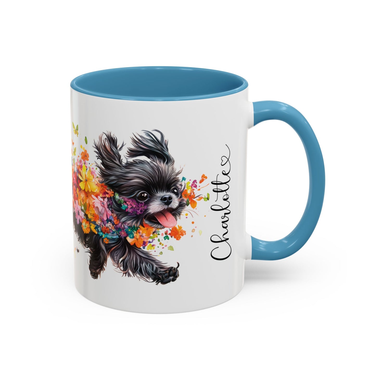 Peekingese #4 Personalized Accent Mugs, 11oz