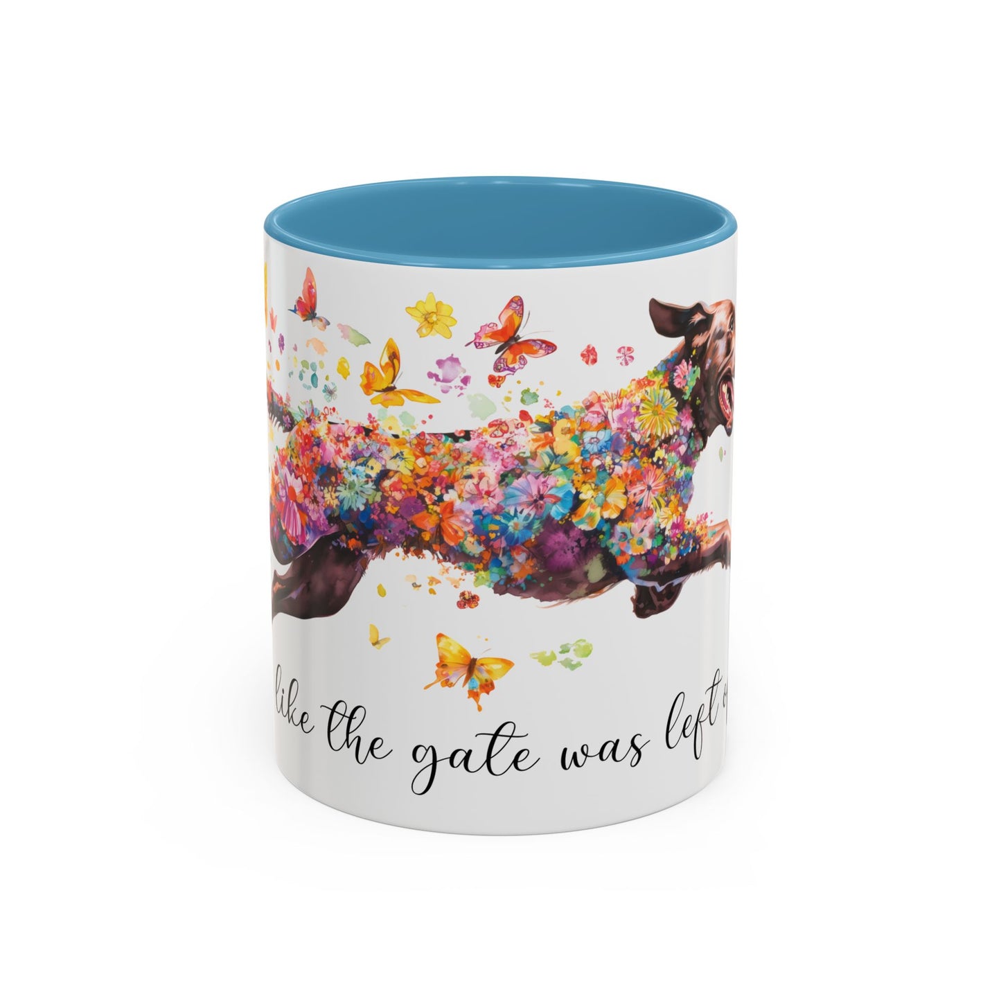 Labrador #1 “Live like the gate was left open" Accent Mugs, 11oz
