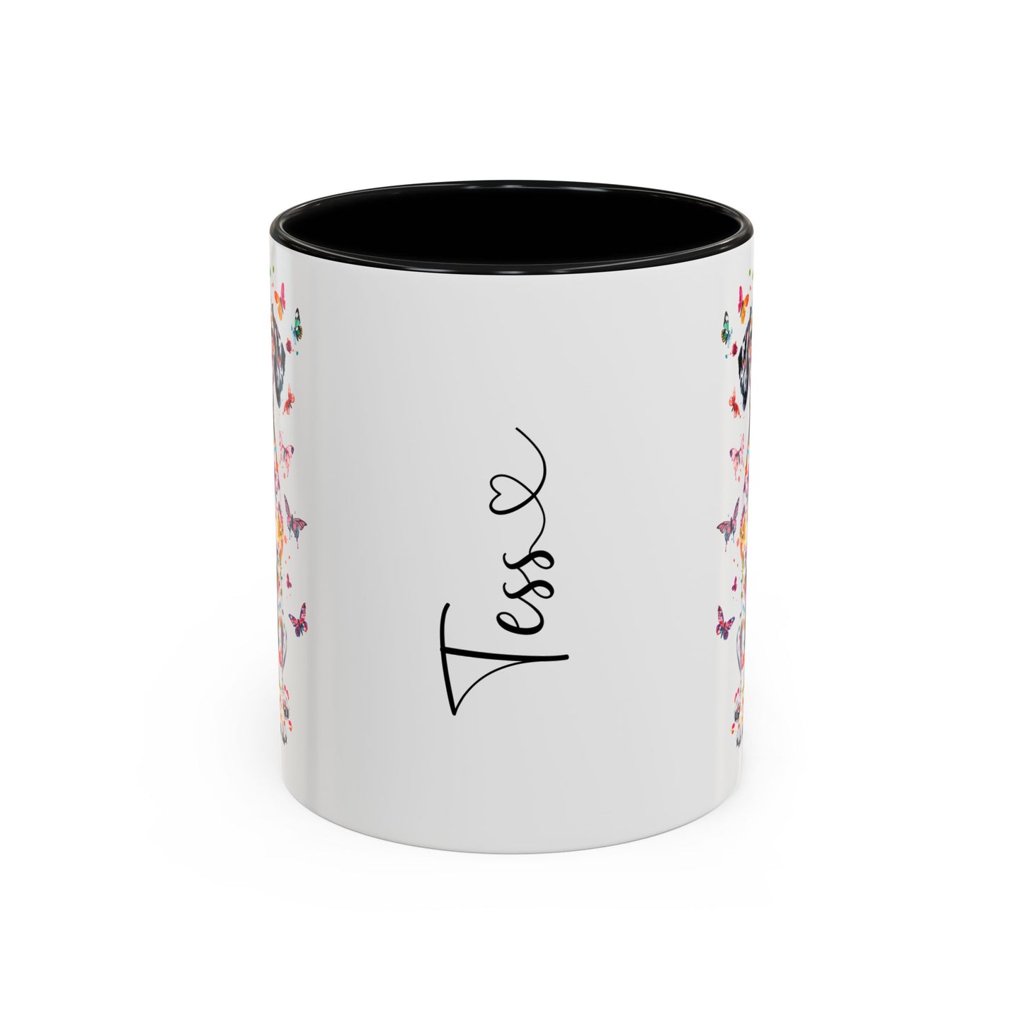 Dalmatian Personalized Colorful Accent Mugs, 11oz