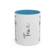 Bichon Frise Personalized Colorful Accent Mugs, 11oz
