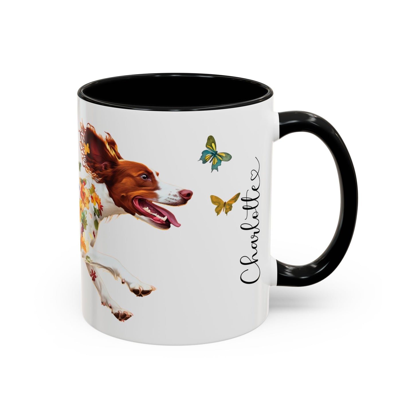 American Brittany #1 Personalized Accent Mugs, 11oz