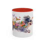 Peekingese #2 Personalized Accent Mugs, 11oz