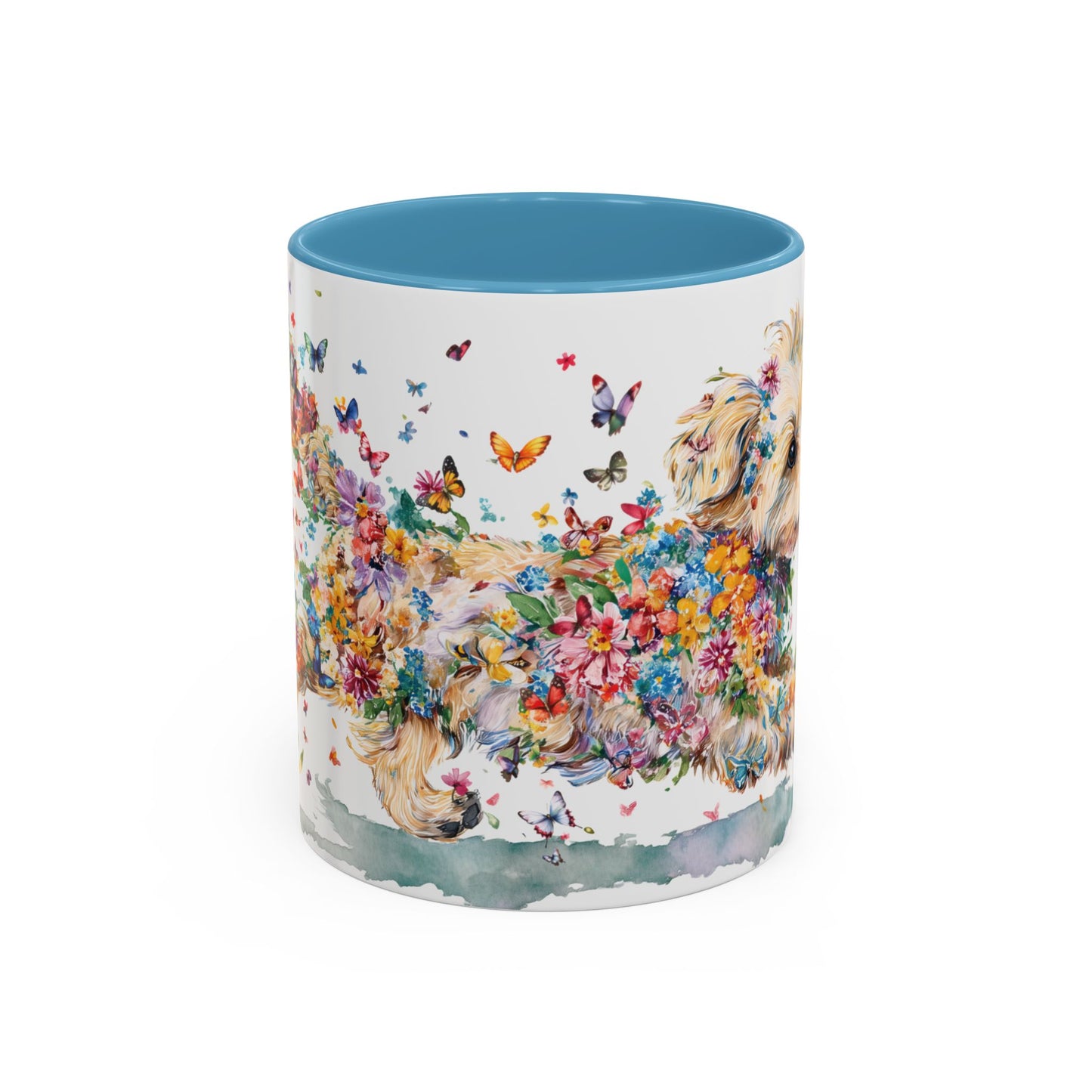 Yorkipoo #2 Personalized Accent Mugs, 11oz