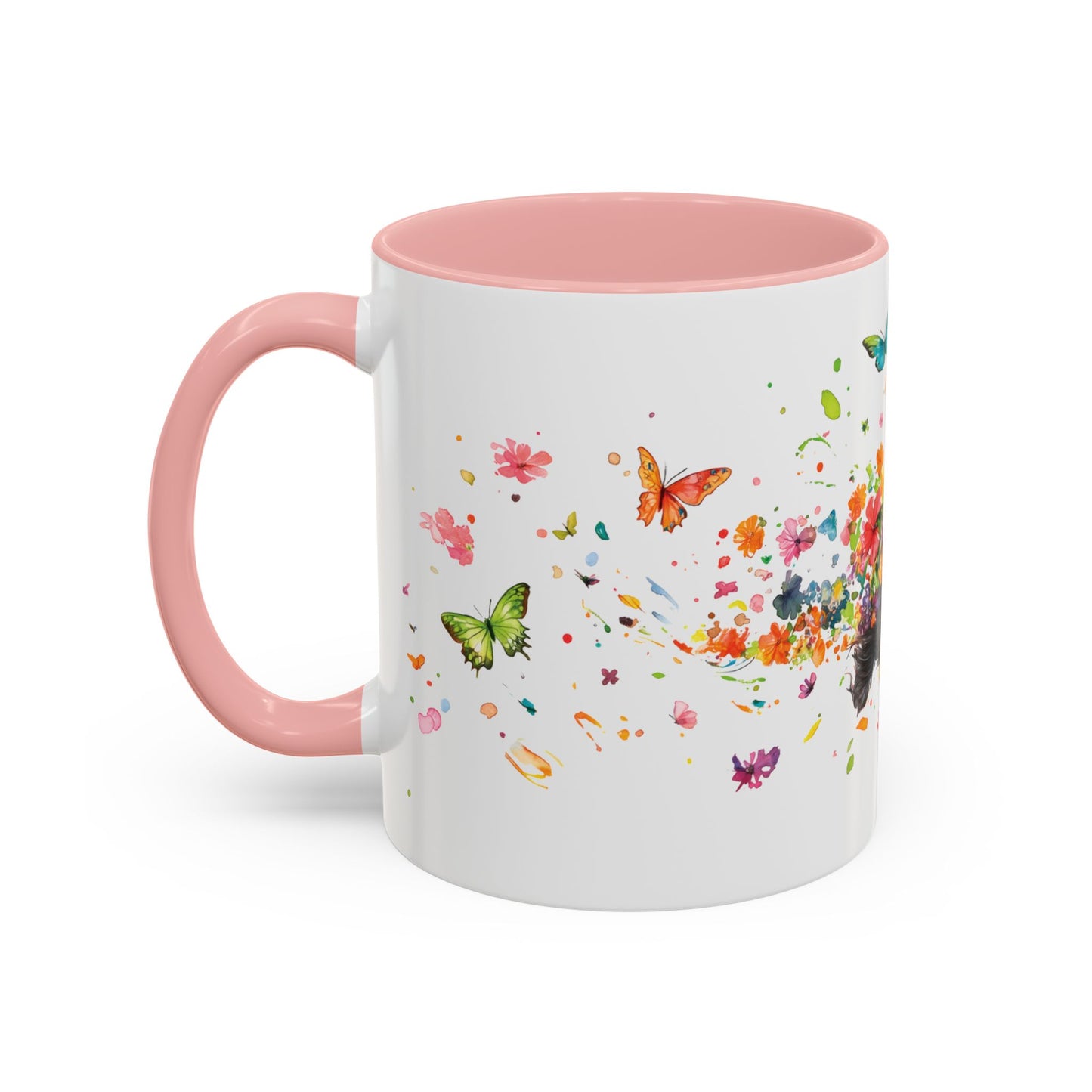 Peekingese #4 Personalized Accent Mugs, 11oz