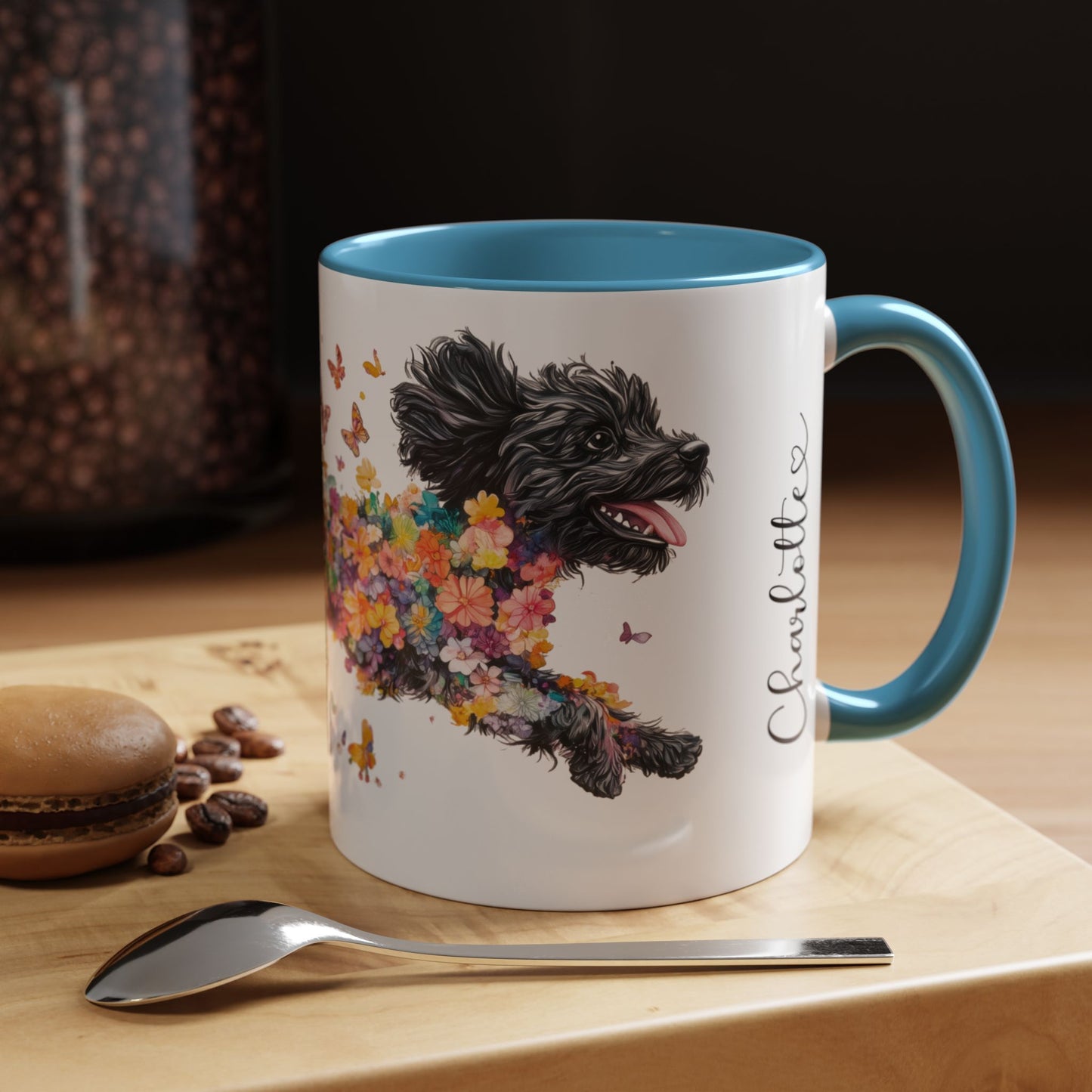 Cavoodle/Cavapoo #2 Personalized Accent Mugs, 11oz