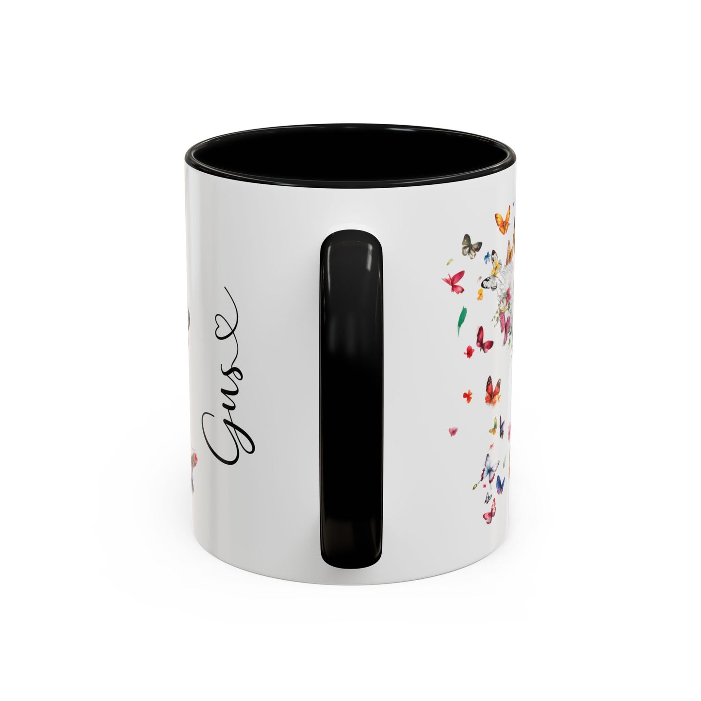 Aussie Doodle Blue Merle Personalized Accent Mugs, 11oz