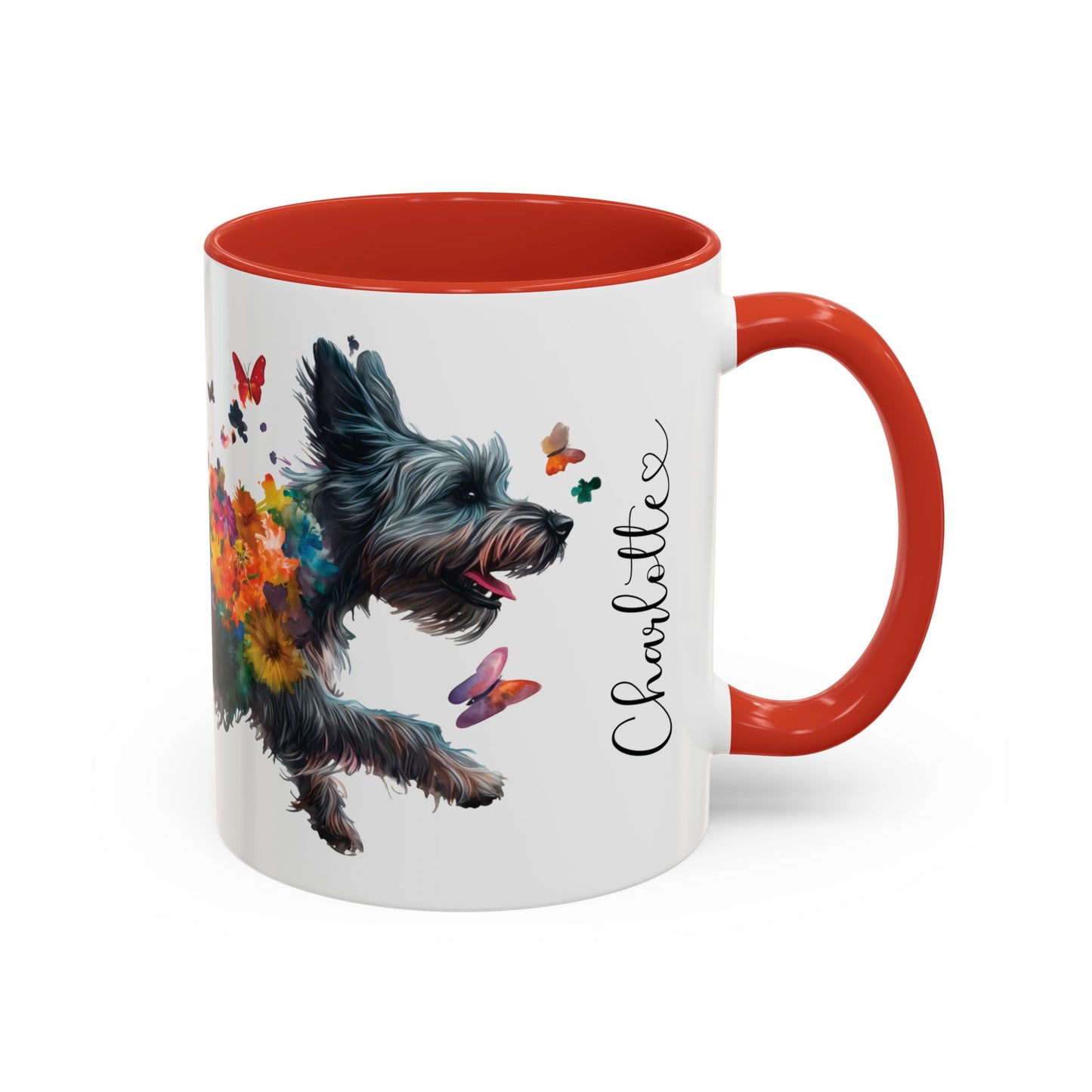 Scottish Terrier Personalized Accent Mugs, 11oz