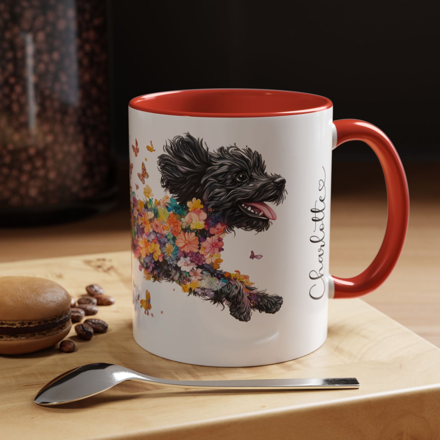Cavoodle/Cavapoo #2 Personalized Accent Mugs, 11oz