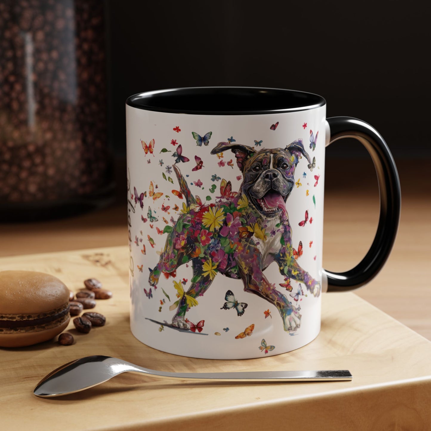 Boxer #2 Personalized Accent Mugs, 11oz