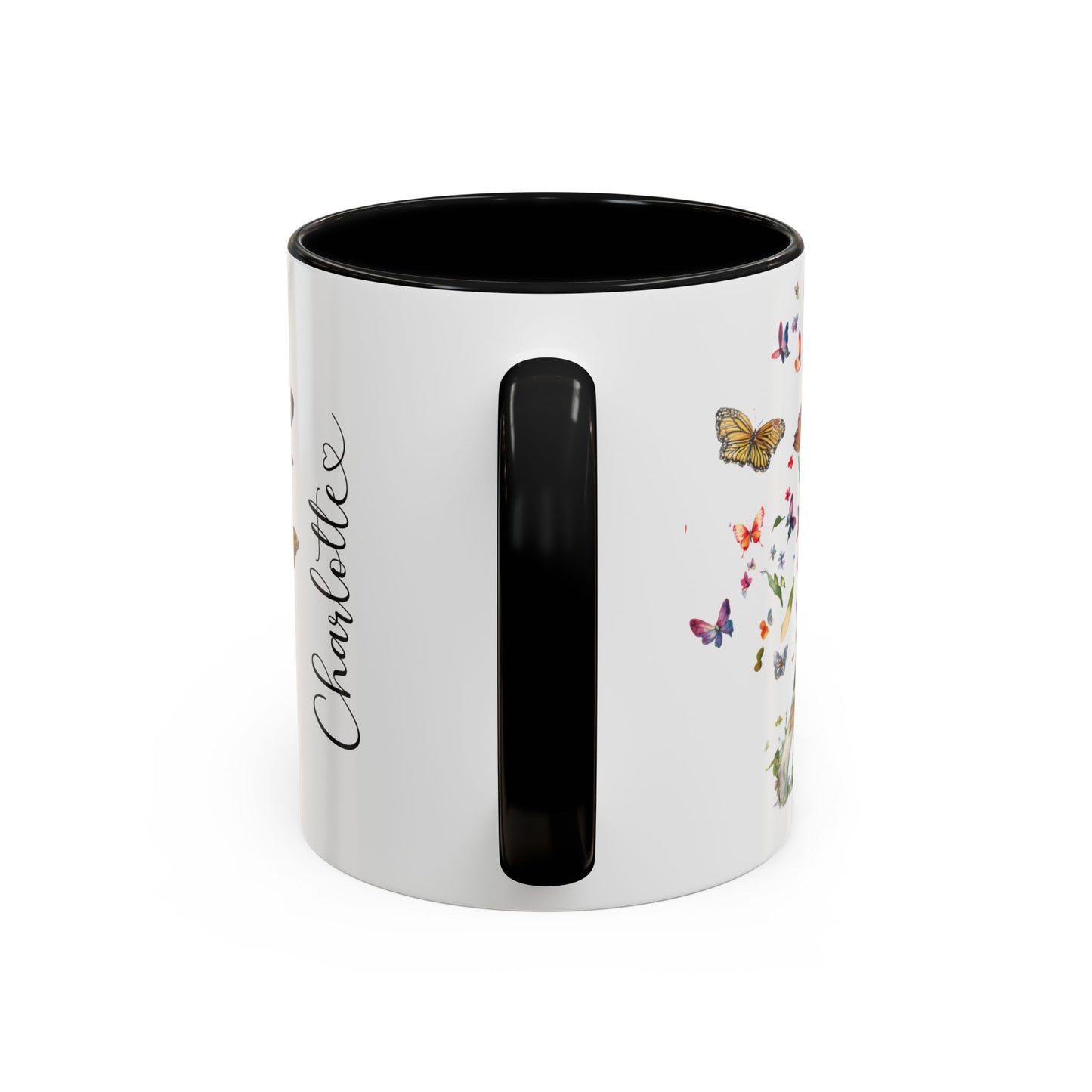 Australian Shepherd (Docked) Blue Merle Personalized Accent Mugs, 11oz