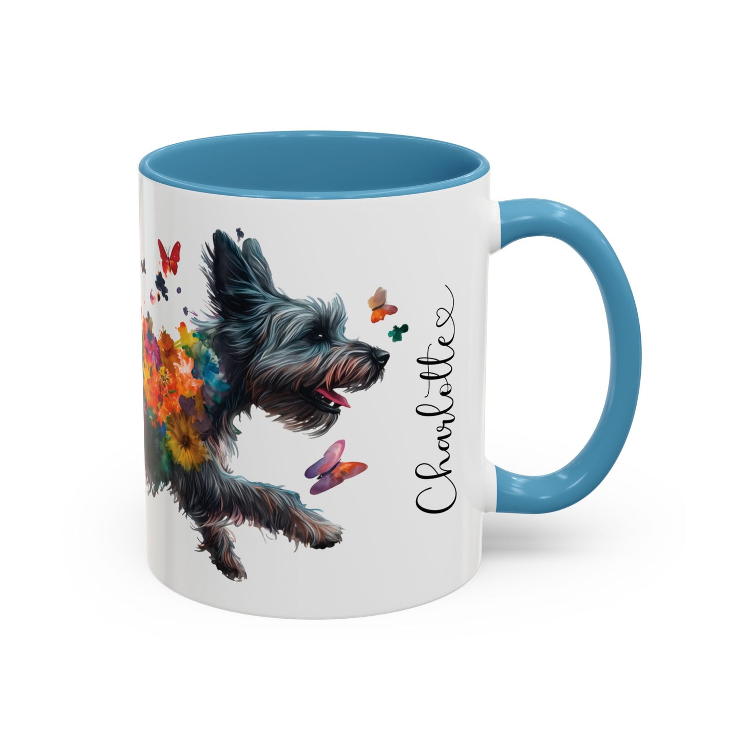 Scottish Terrier Personalized Accent Mugs, 11oz