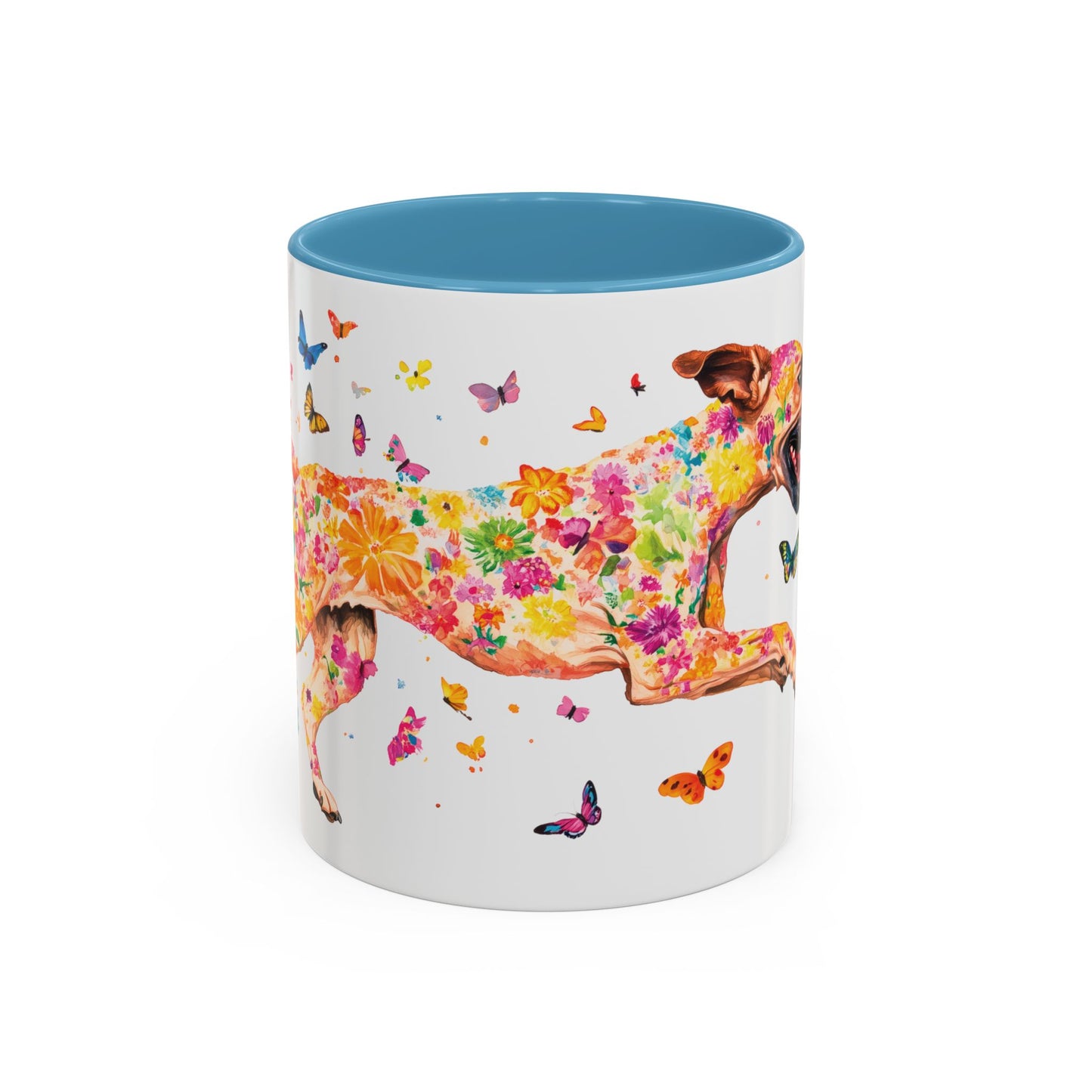 Black Mouth Cur Personalized Accent Mugs, 11oz