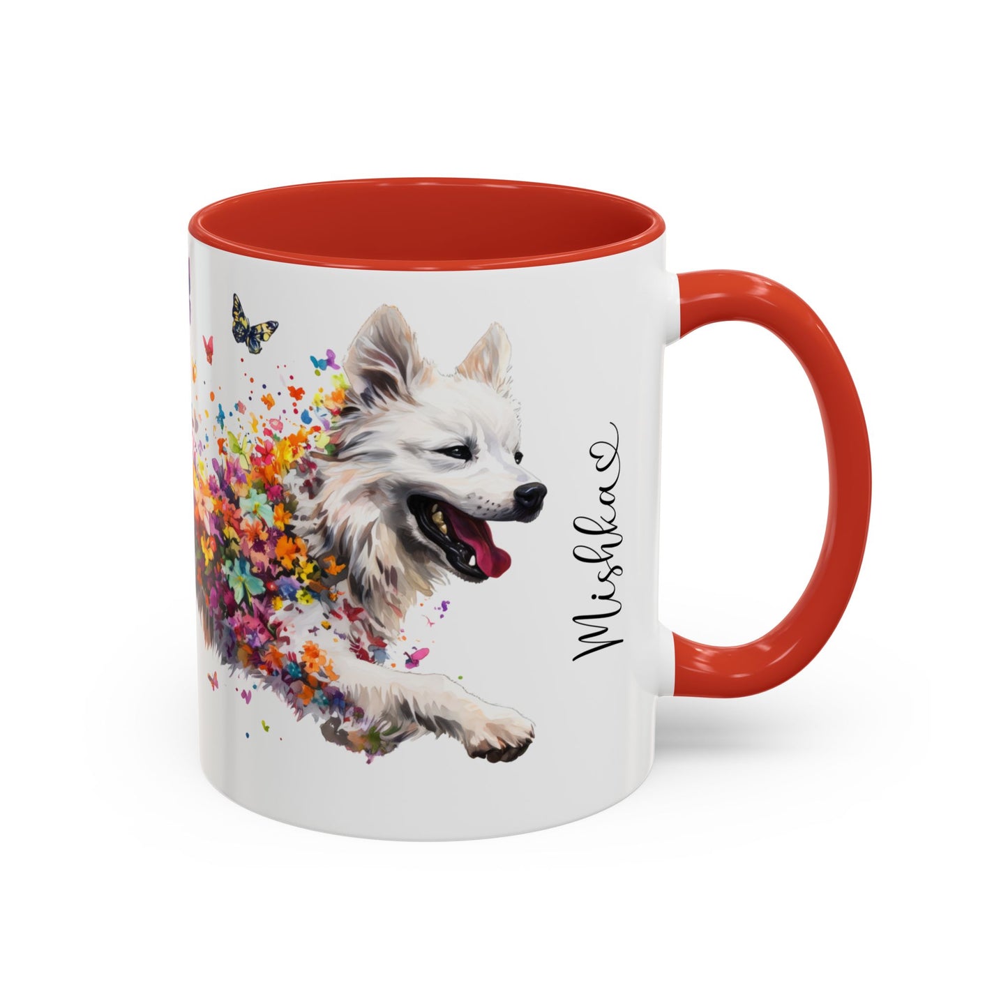 Samoyed Colorful Accent Mugs, 11oz