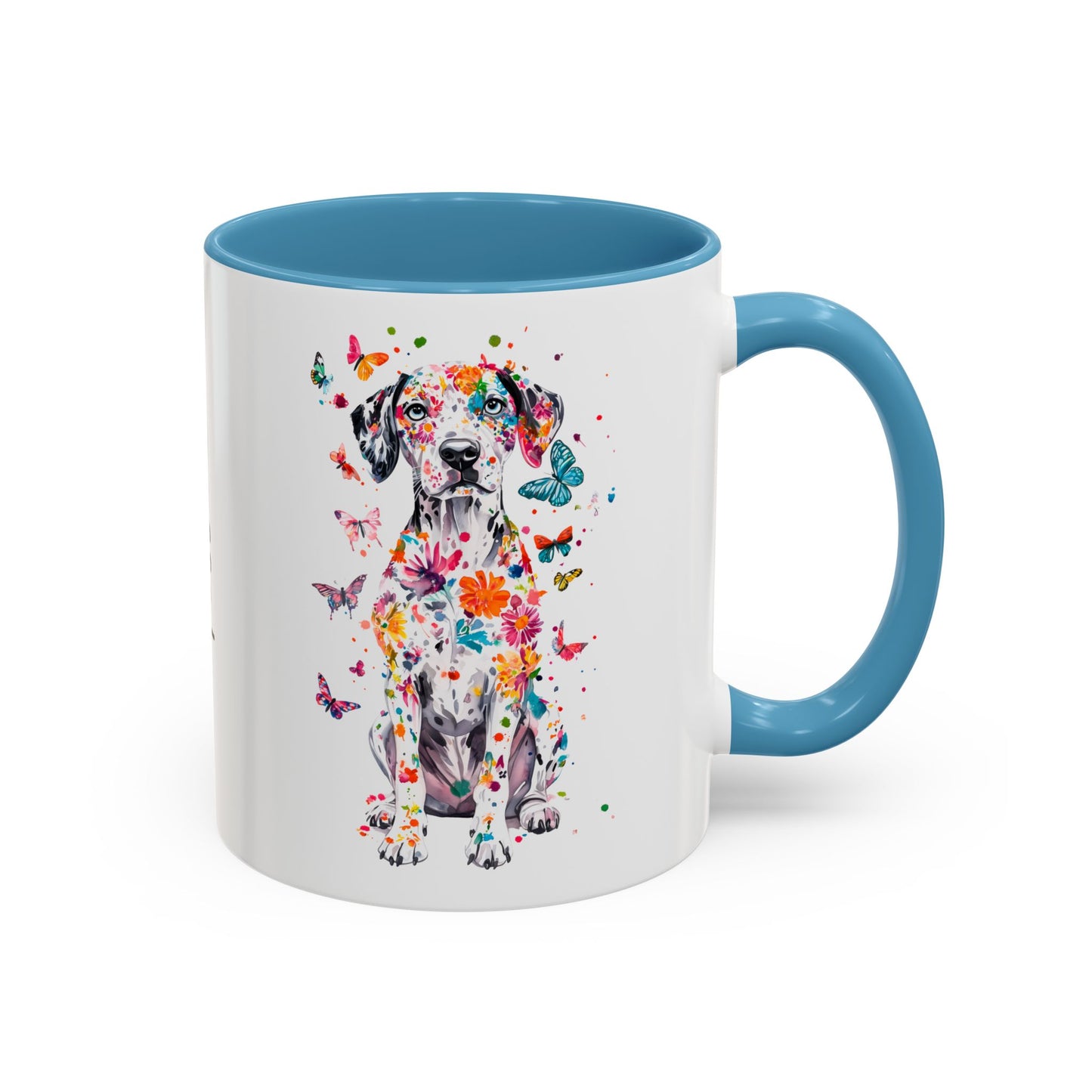 Dalmatian Personalized Colorful Accent Mugs, 11oz