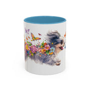 Peekingese #2 Personalized Accent Mugs, 11oz