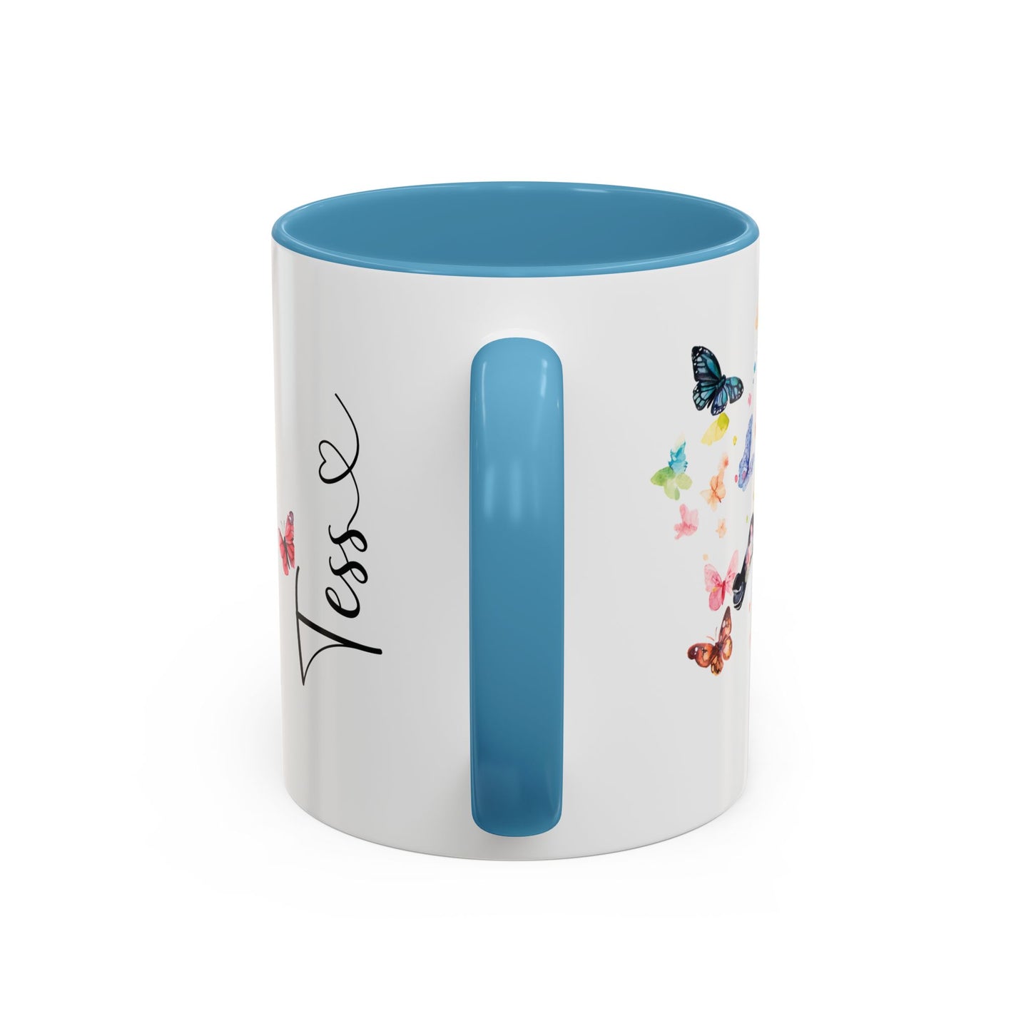 Black Boxer Personalized Accent Mugs, 11oz