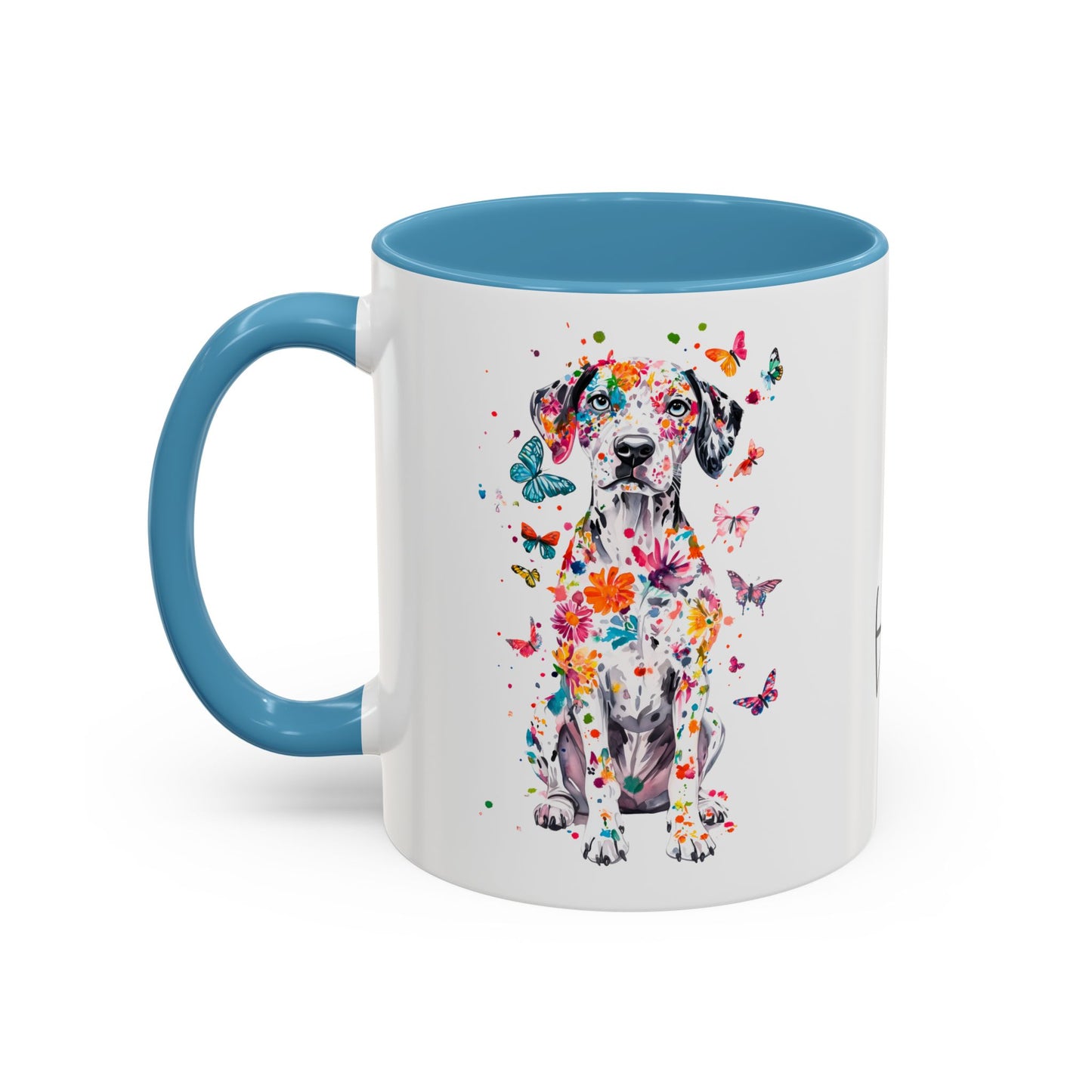 Dalmatian Personalized Colorful Accent Mugs, 11oz